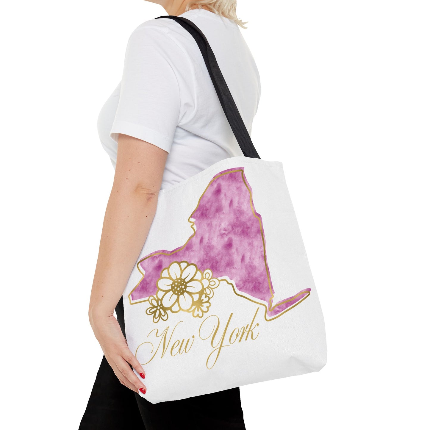 🗽 New York State Floral Tote Bag – Chic, Practical & City Charm 🌸