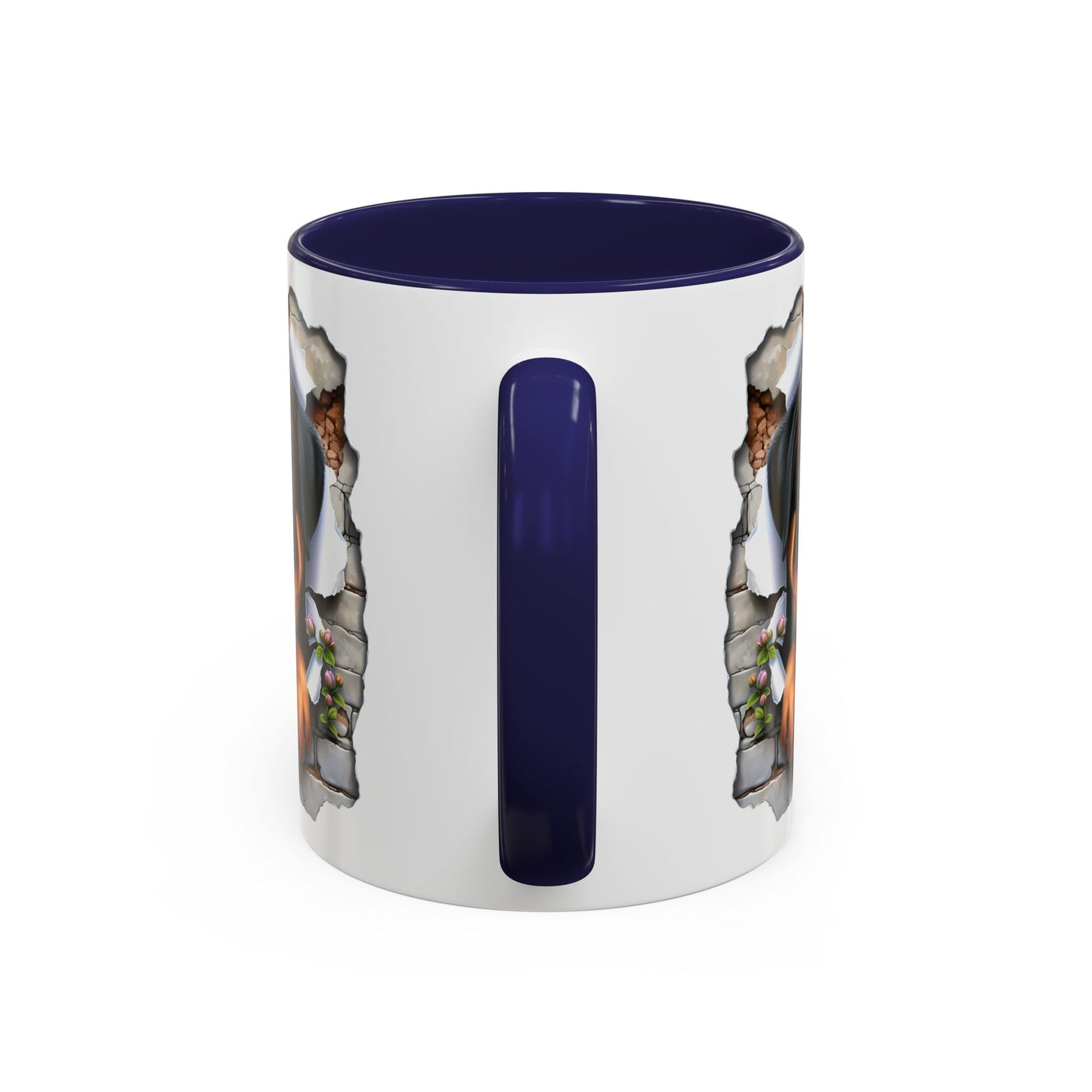🐾☕ Rottweiler Puppy Accent Mug – Sweet Breakthrough Pup Design ✨