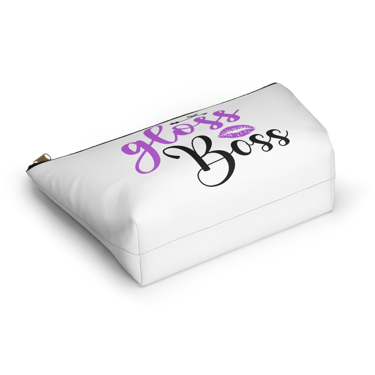 Accessory Pouch – "Gloss Boss" Purple Makeup Bag