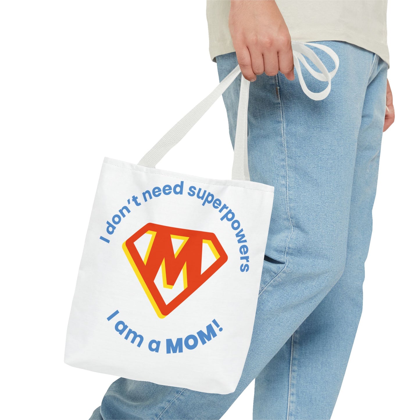 ¡No necesito superpoderes, soy MAMÁ! – Bolsa de tela divertida y empoderadora para mamás 💖