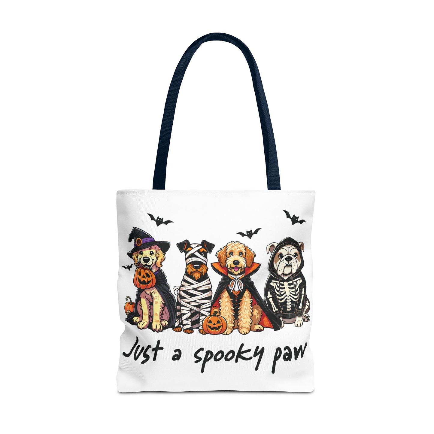 🐾 Spooky Paws Halloween Tote Bag – Doggone Cute Halloween Style 🎃