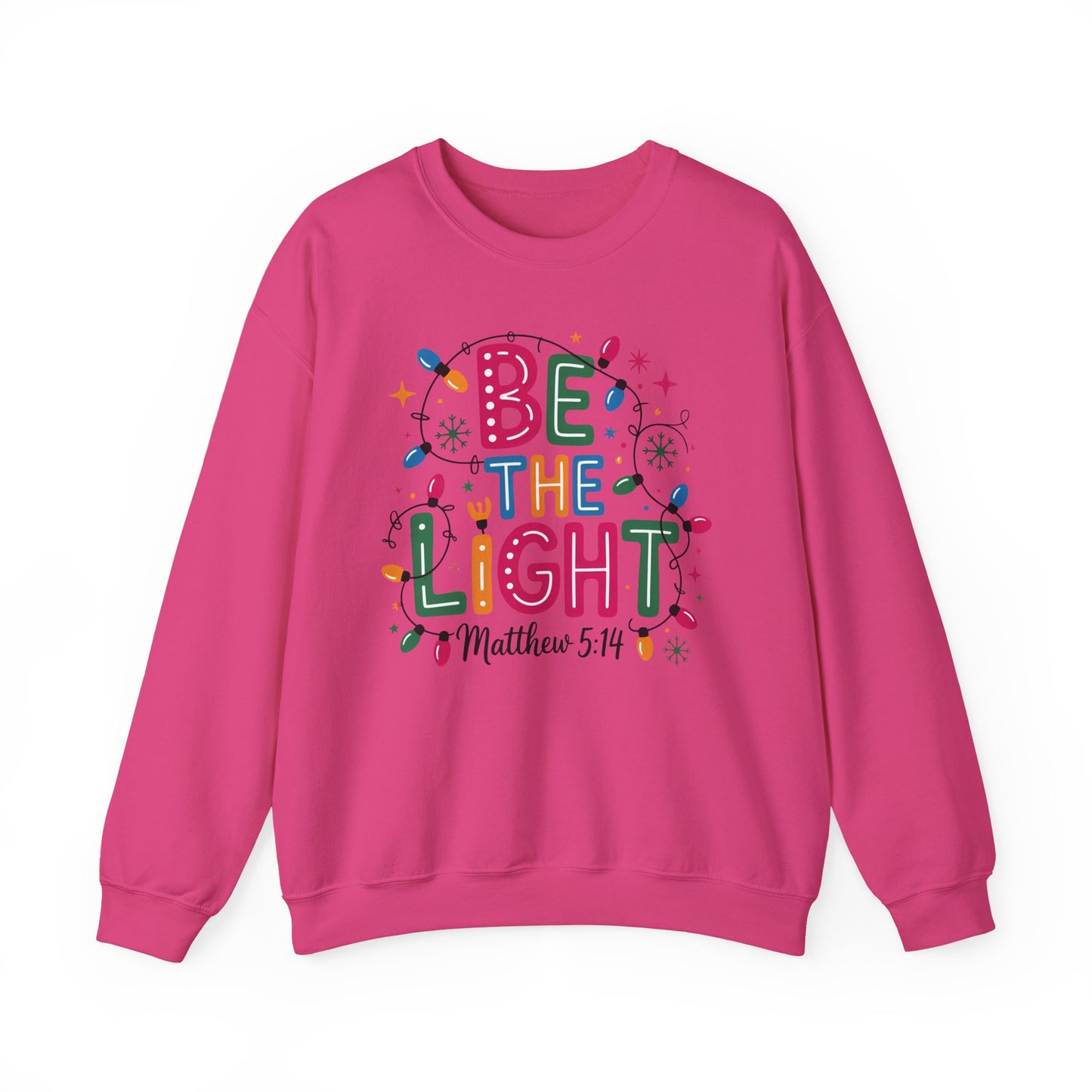 ✨🕯️ Be The Light – Matthew 5:14 Sweatshirt 🌟🎄