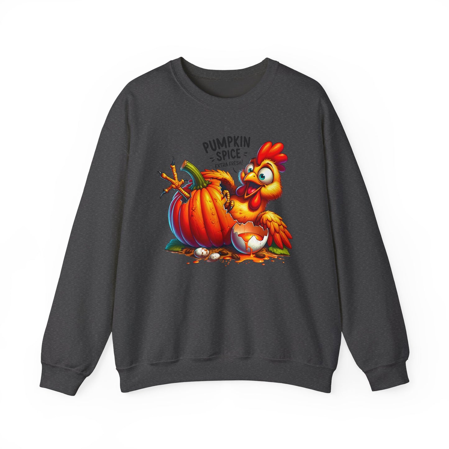 🎃🐔 Pumpkin Spice Chicken Sweatshirt – Funny Fall Extra Fresh Design 🍂