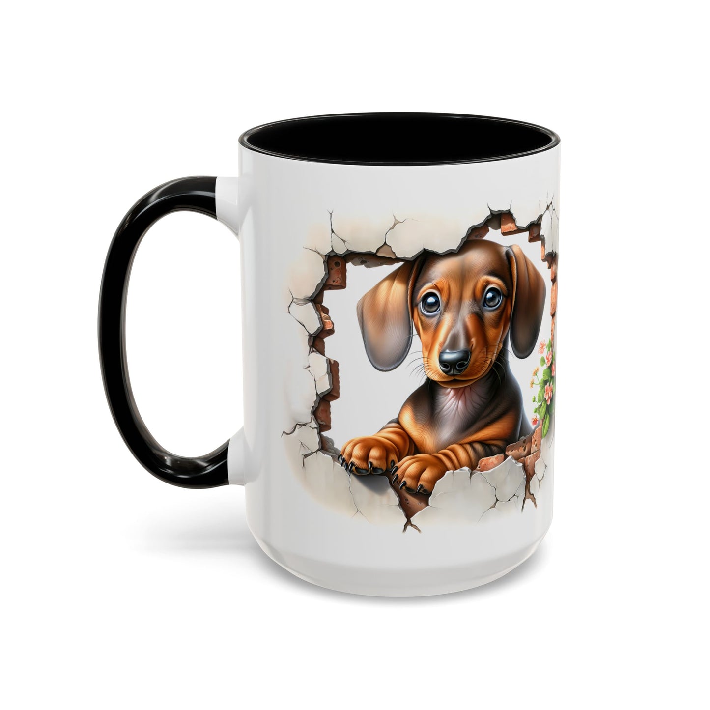 🐾🌭 Dachshund Puppy Accent Mug – Adorable Doxie Coffee Cup ☕❤️