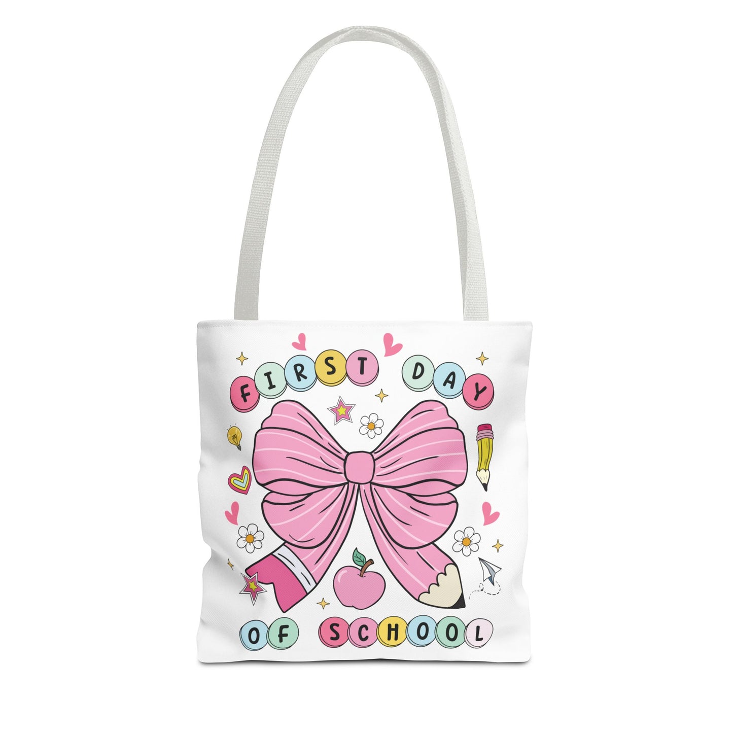 🎀 Coquette First Day of School Tote – Sweet Style for a Smart Start 📚