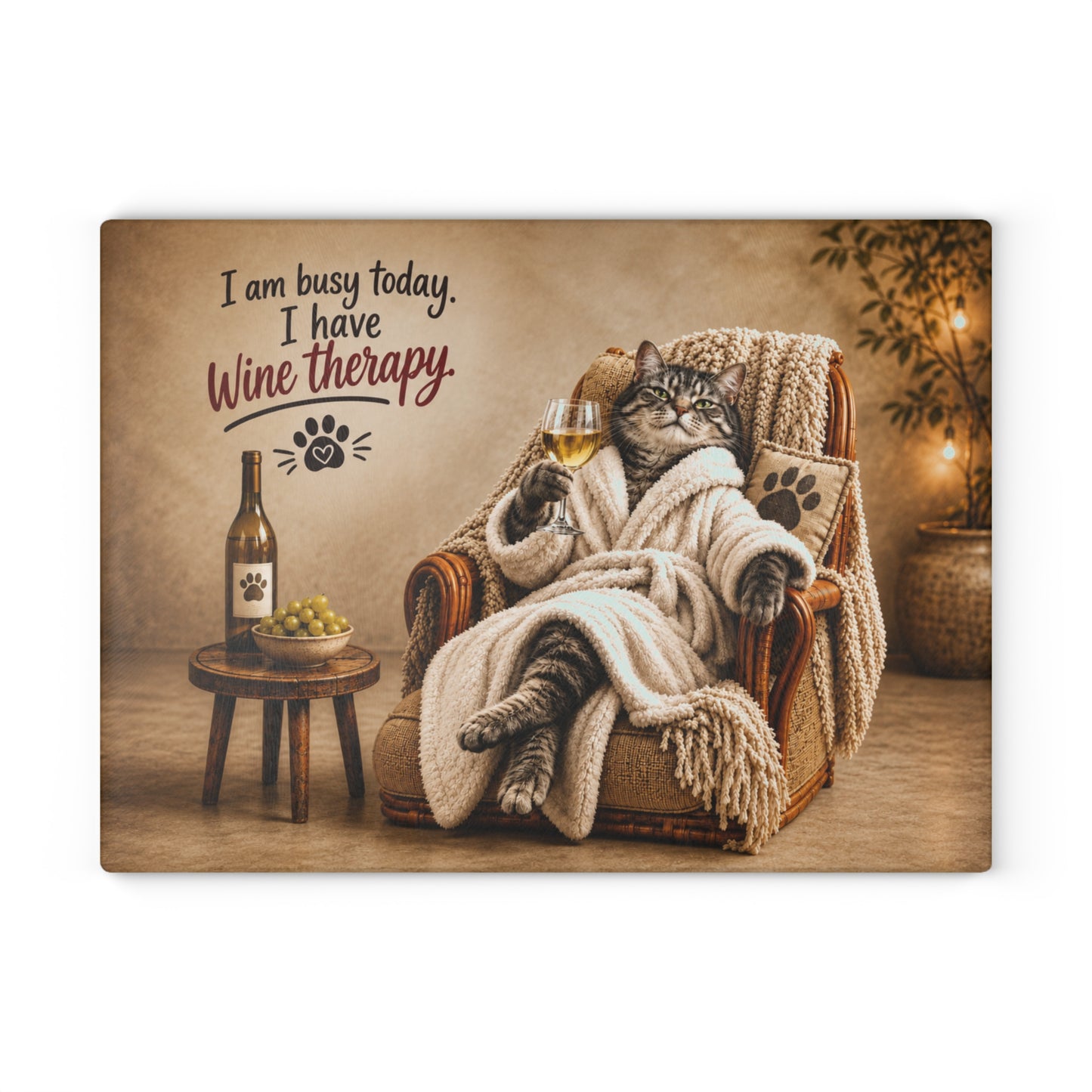 Copy of Black & White Horses Glass Cutting Board – Elegant Running Horses Artwork with Scenic Countryside Landscape
