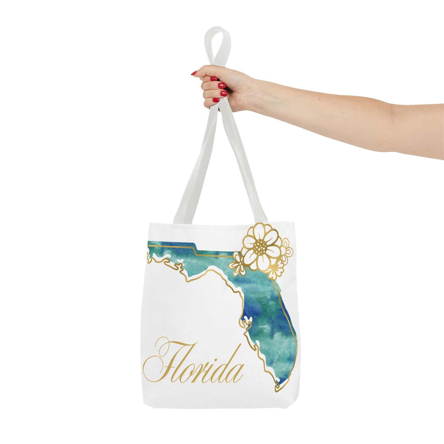 🌸 Florida State Floral Tote Bag – Elegant, Coastal & Practical 👜
