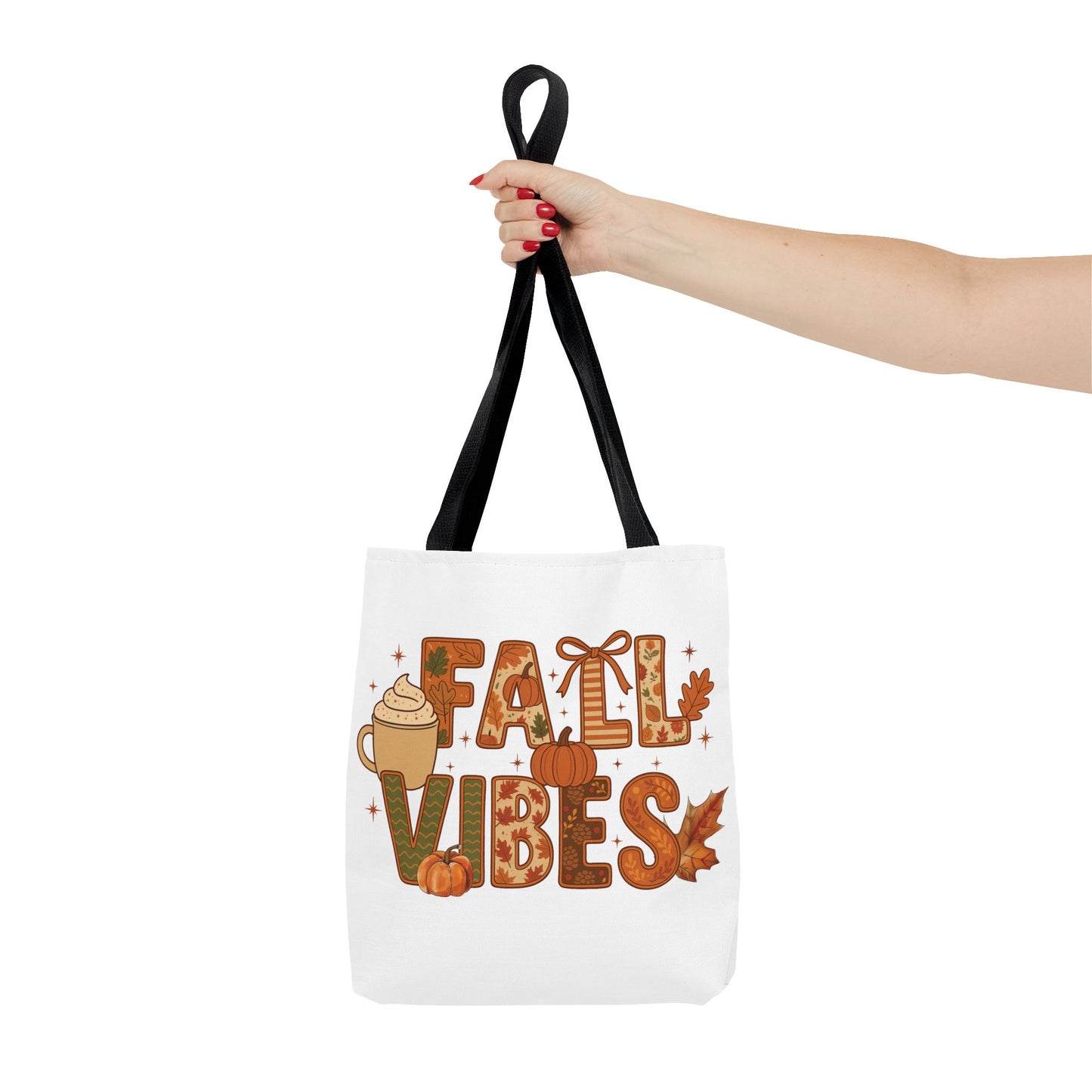 🍁 Fall Vibes Tote Bag – Cozy Comfort for Your Autumn Adventures 🎃☕