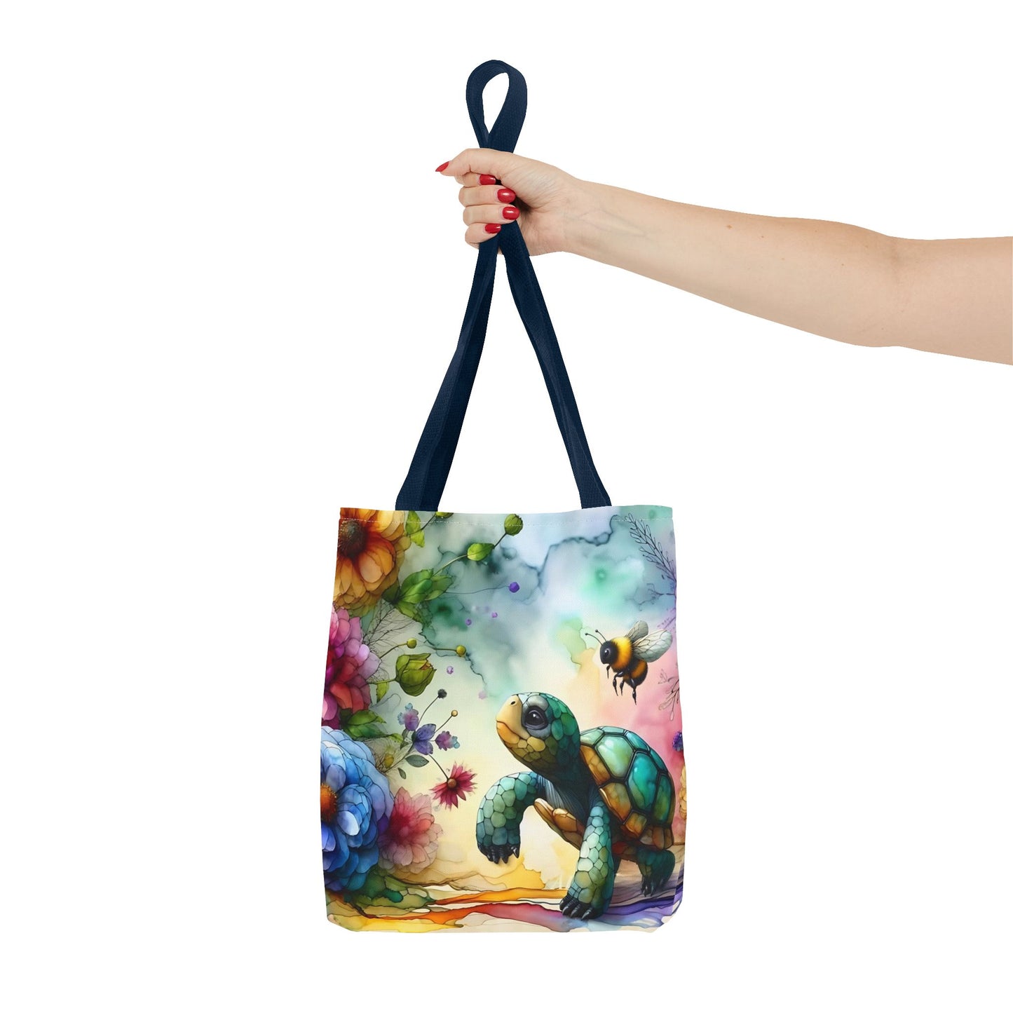 Bolsa de mano - Diseño de tortugas coloridas