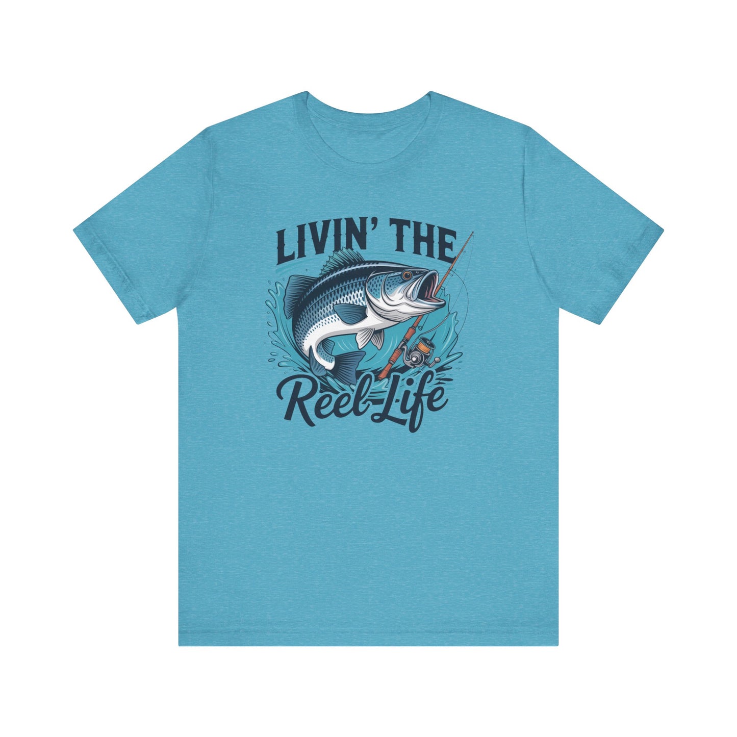 🎣 Livin’ the Reel Life Fishing T-Shirt – Perfect Gift for Anglers! 🐟