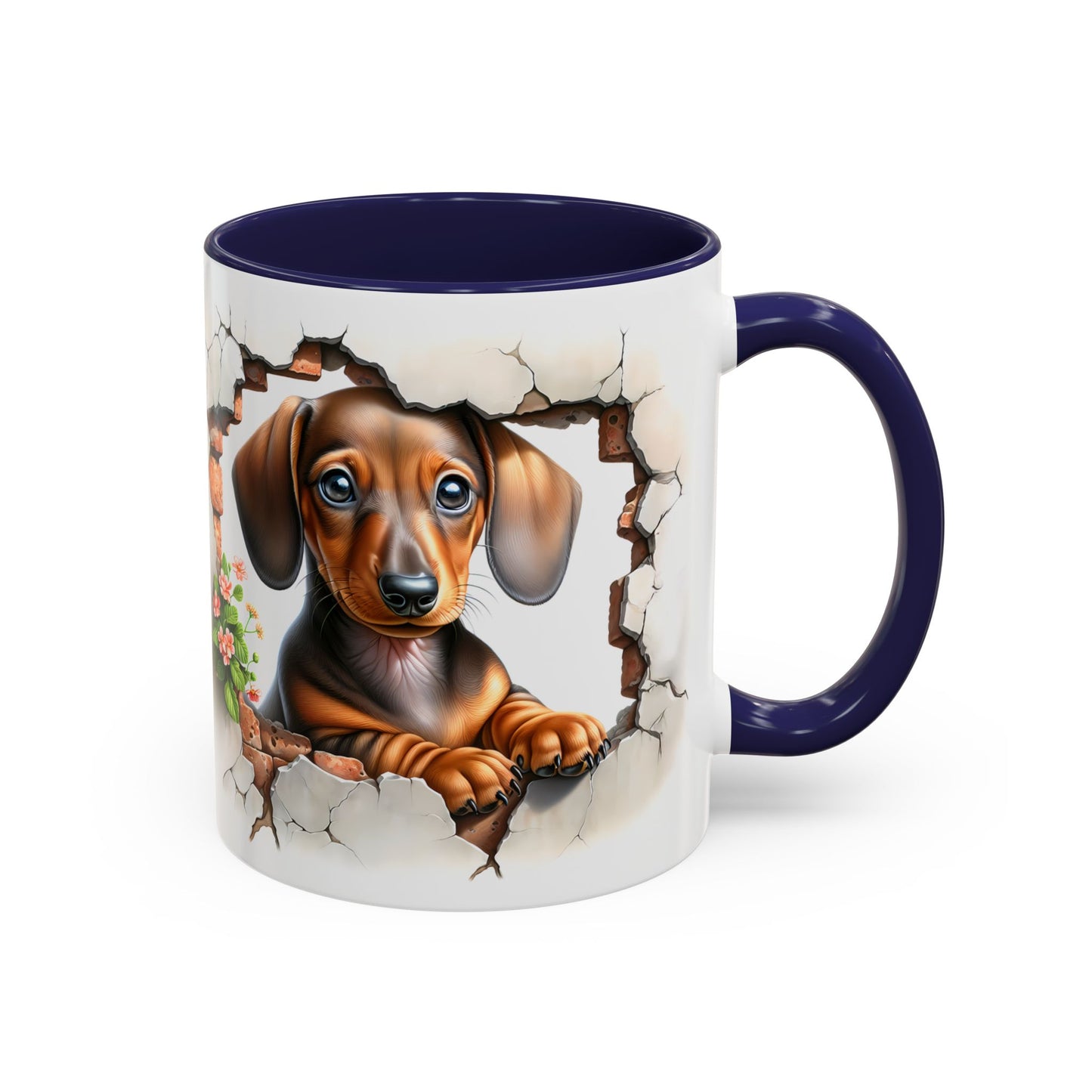 🐾🌭 Dachshund Puppy Accent Mug – Adorable Doxie Coffee Cup ☕❤️