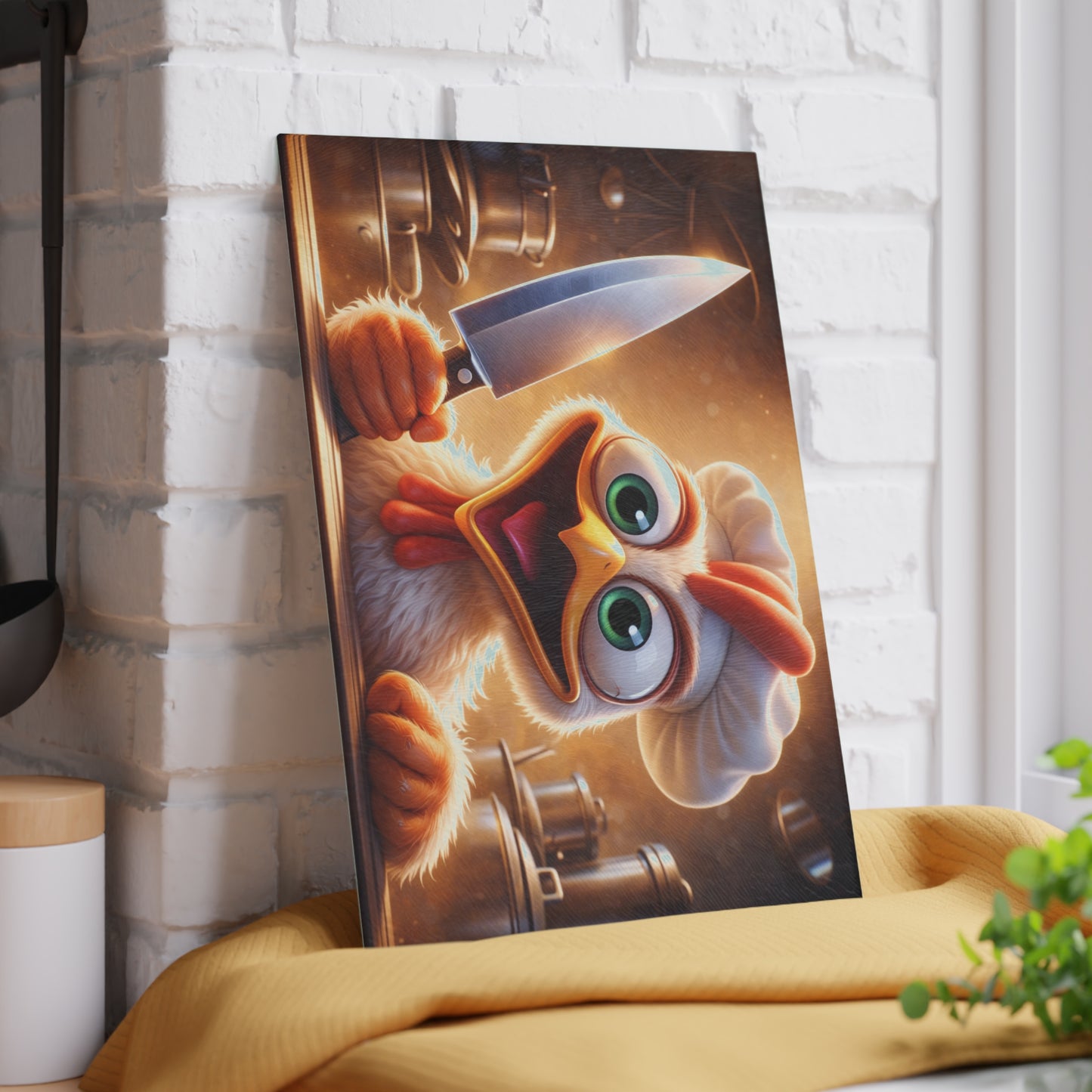 Crazy Chicken Chef Cutting Board – Whisking Up Chaos in the Kitchen!