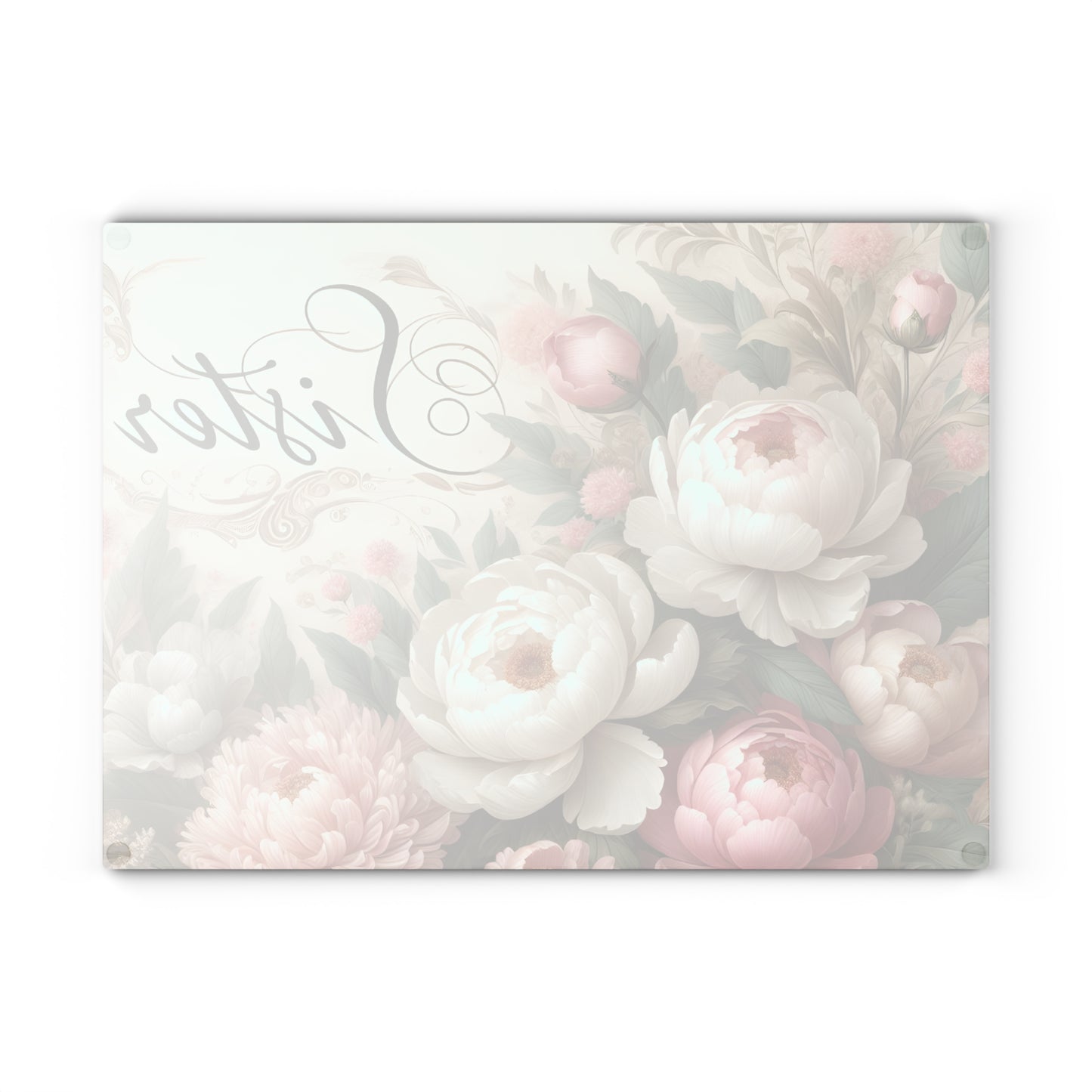 🌸 Sister Floral Cutting Board – Elegant Gift for a Special Sister 🌸