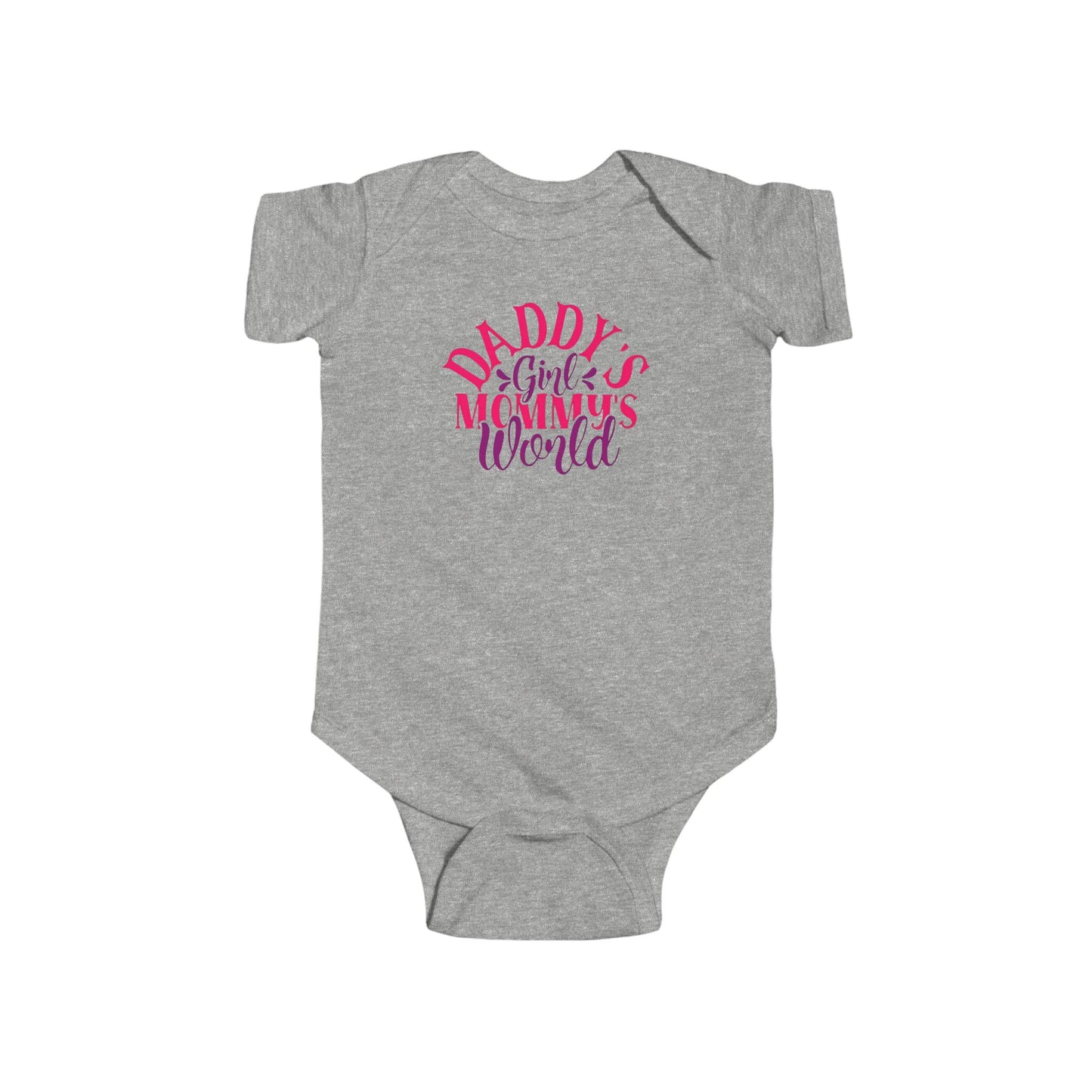DADDY'S Girl MOMMY'S World Baby Onesie | Adorable Bodysuit for Girls | Organic Option Available