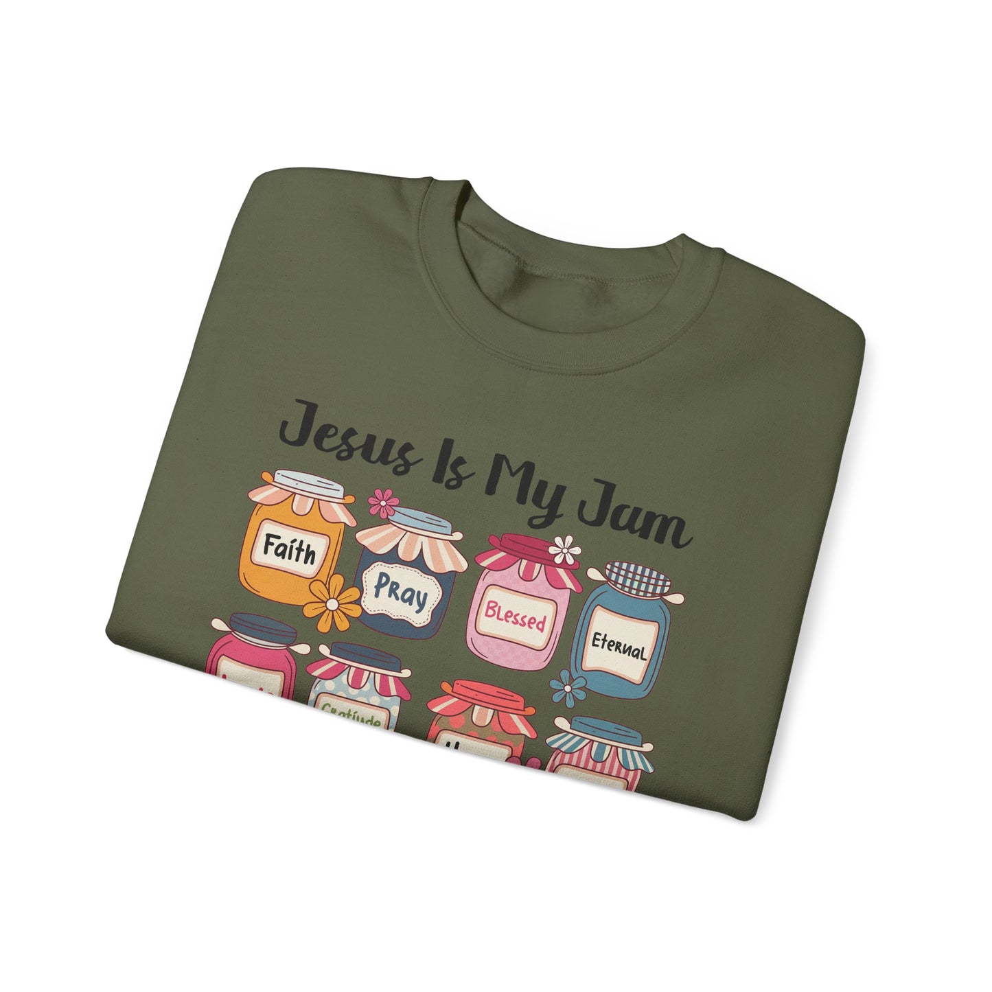 🙌✨ Jesus Is My Jam Sweatshirt – Faith, Love & Hope in Style 💖