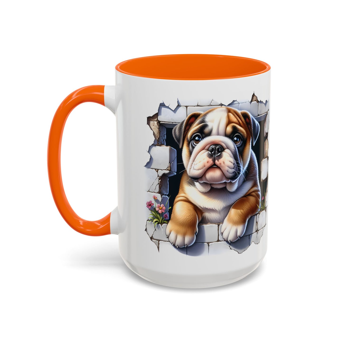 🐶☕ English Bulldog Puppy Accent Mug – Adorable Breakthrough Pup Design ✨rs (11/15oz)
