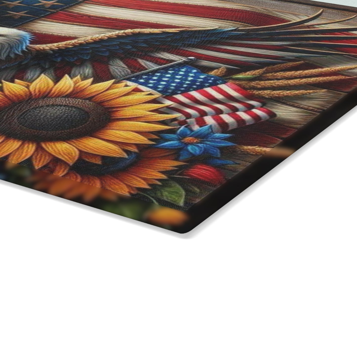 Tabla de cortar con águila, cocina rústica, decoración de vida silvestre, arte de cocina con águila, regalo de águila, águila americana, tabla de charcutería, decoración natural