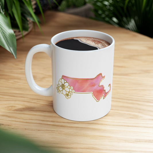 ☕ Home is Where the ❤️ Is – Massachusetts Mug – New England Charm in Every Sip 🍁