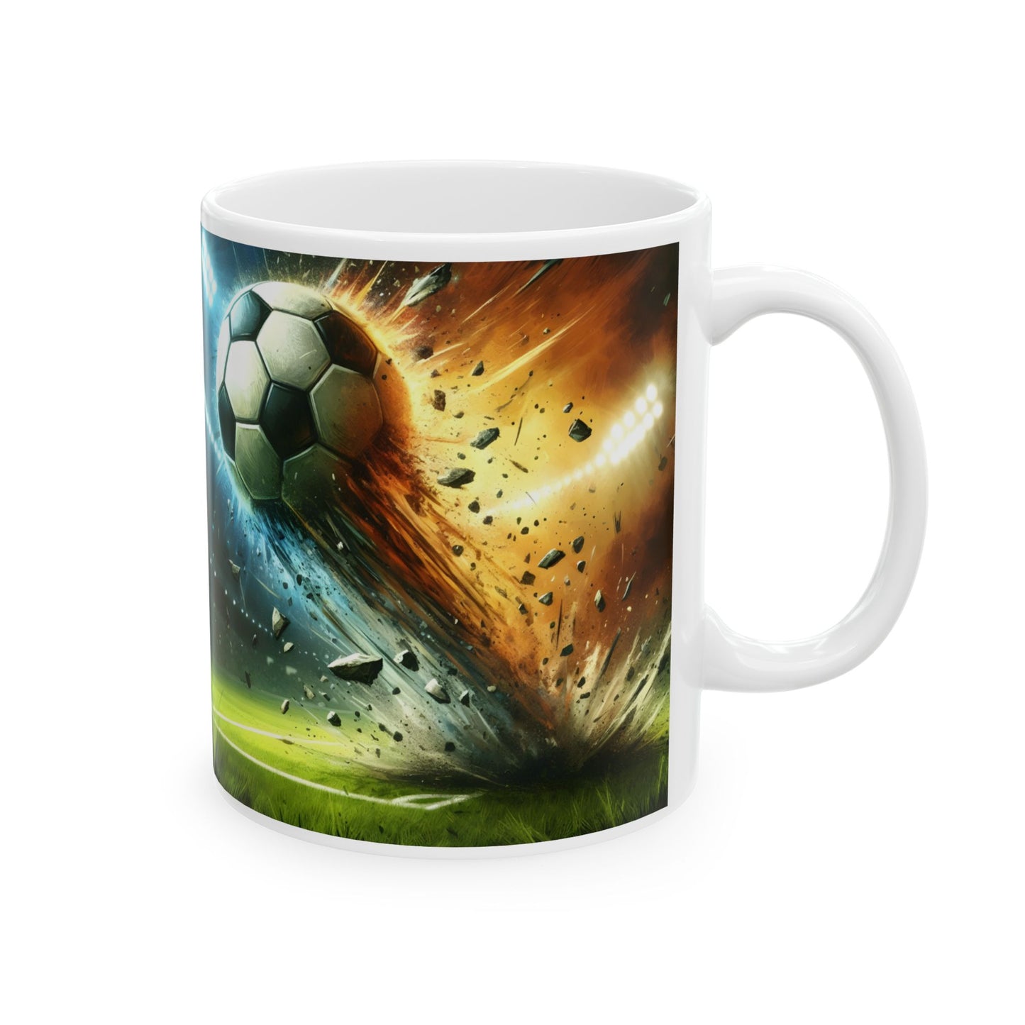 ⚽🔥 Explosive Soccer Mug – Customizable Sports Coffee Cup ✨☕
