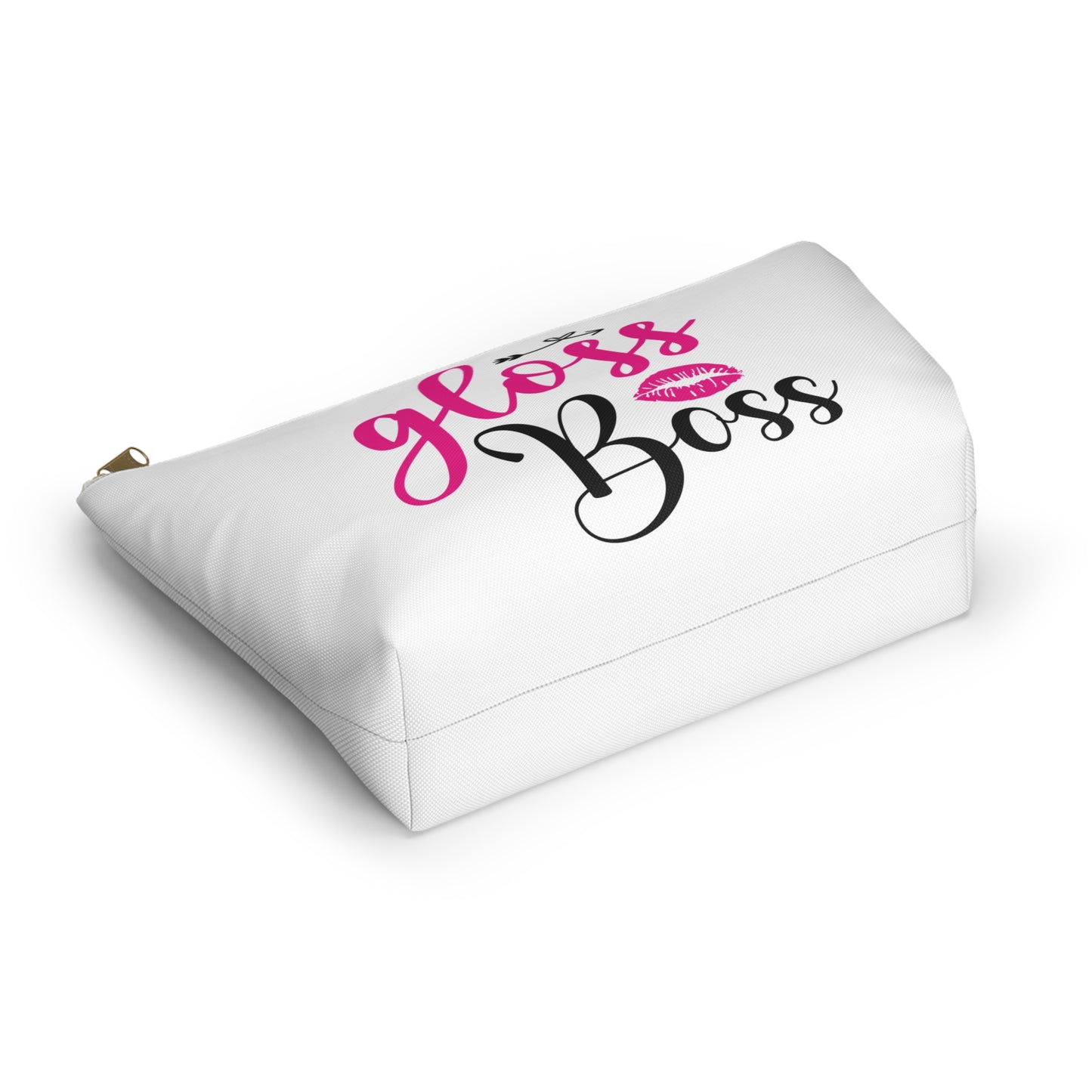 Accessory Pouch – "Gloss Boss" Pink Makeup Bag