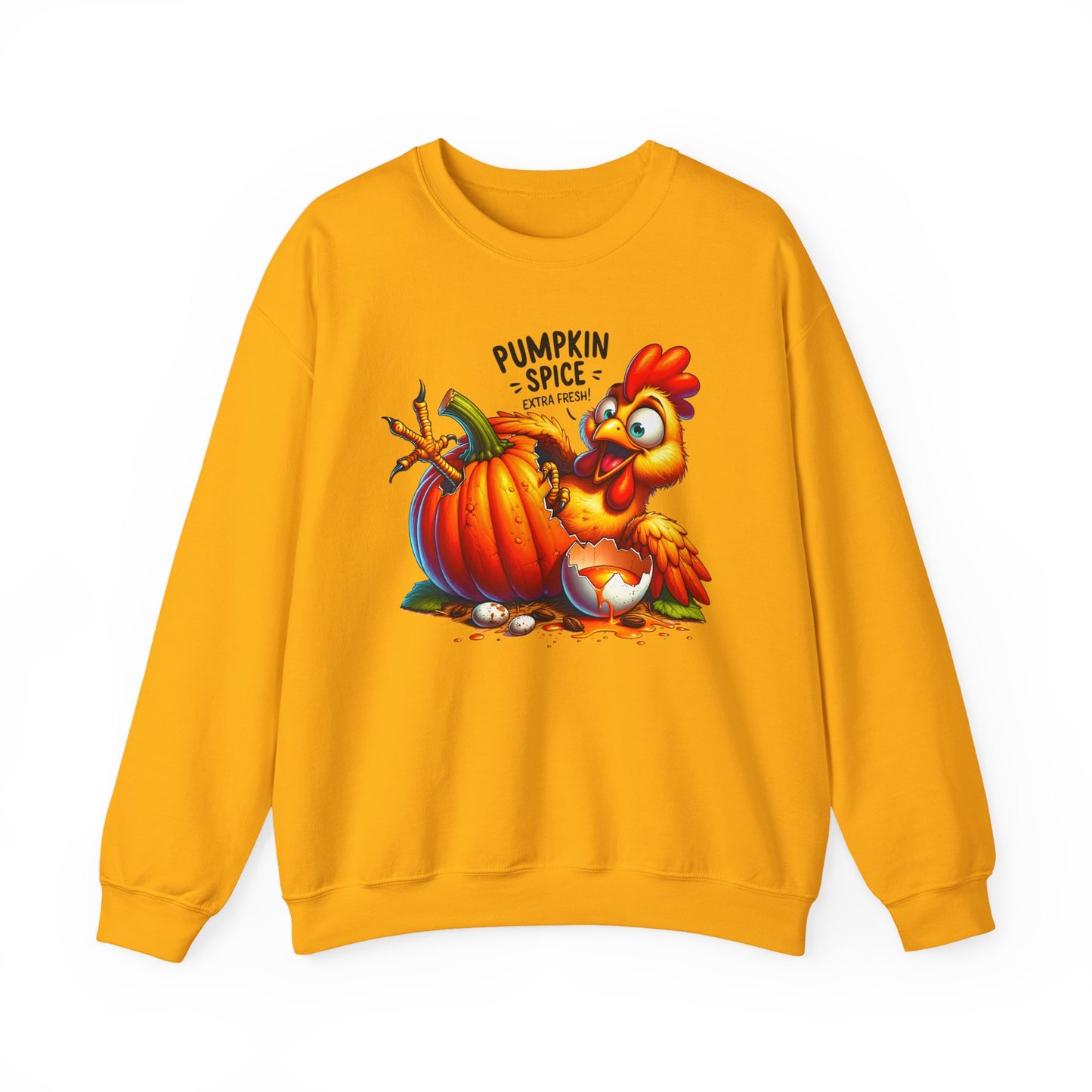 🎃🐔 Pumpkin Spice Chicken Sweatshirt – Funny Fall Extra Fresh Design 🍂