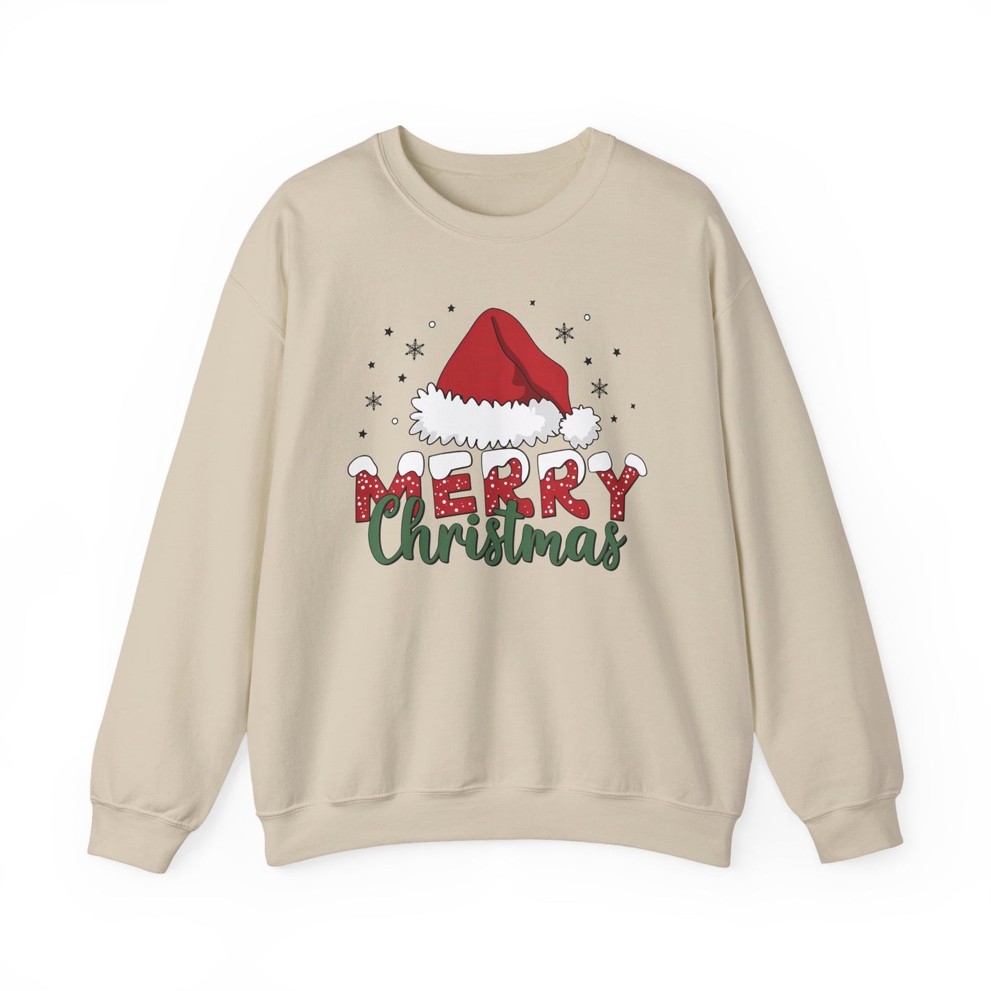 🎅✨ Merry Christmas Santa Hat Sweatshirt – Classic Festive Holiday Style