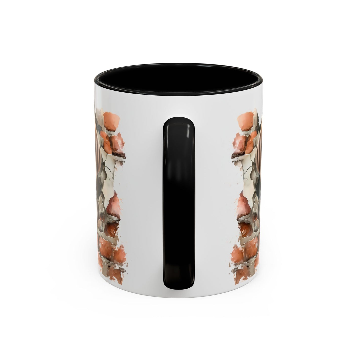 🐶🍫 Chocolate Lab Puppy Accent Mug – Sweet Brown Pup Coffee Cup ☕💛