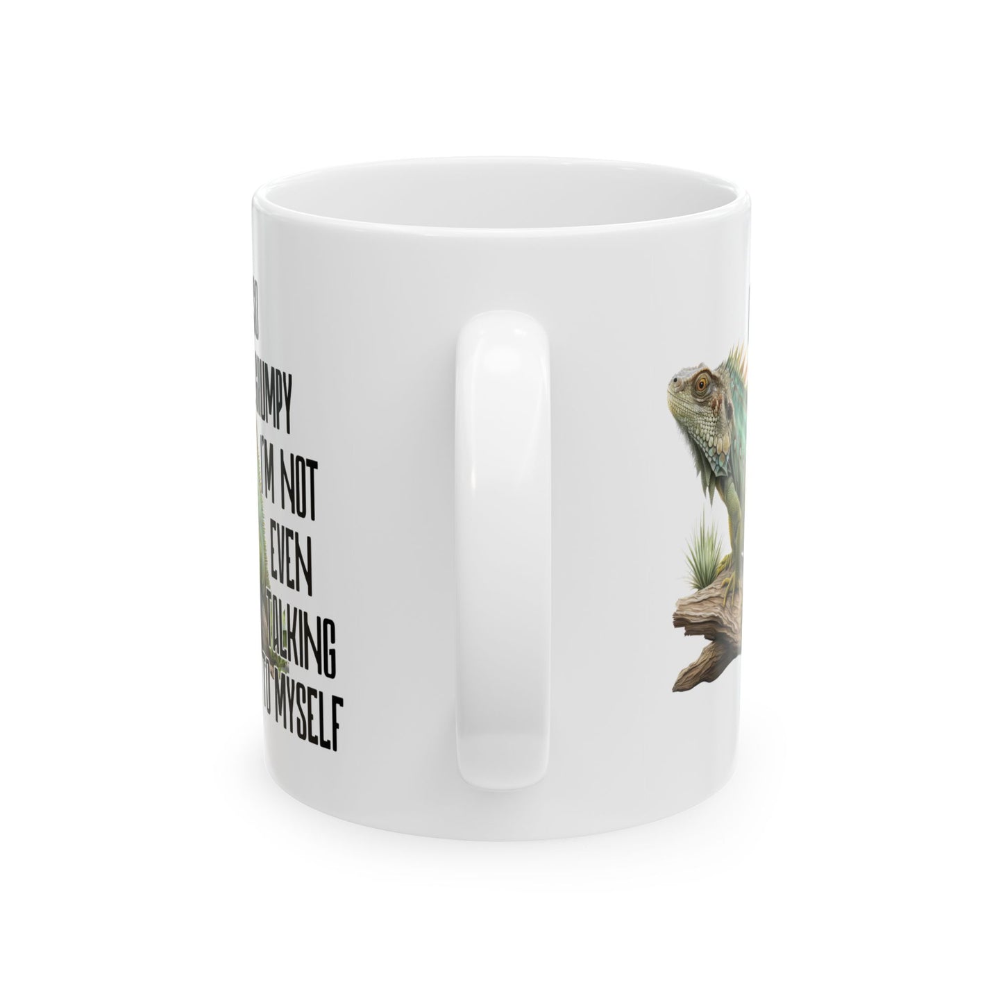 🦎 Estoy tan gruñón que hablo solo: divertida taza de café con forma de iguana para amantes sarcásticos de los reptiles ☕