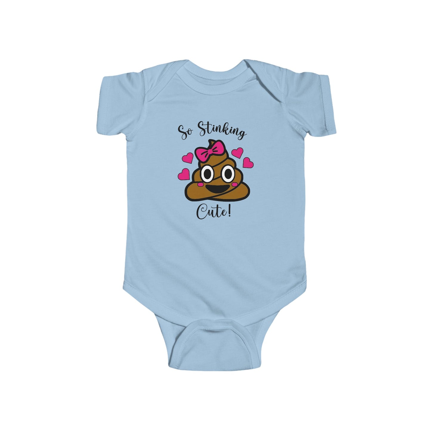 So Stinking Cute Baby Onesie – Funny Emoji Bodysuit for Baby Girls