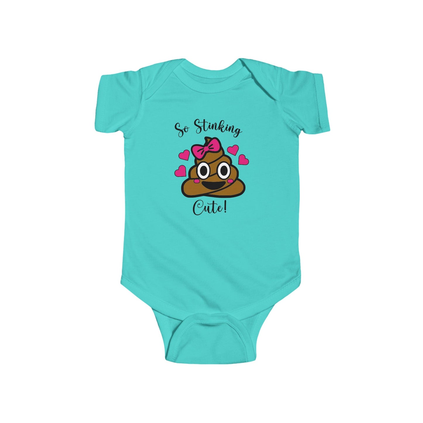 So Stinking Cute Baby Onesie – Funny Emoji Bodysuit for Baby Girls
