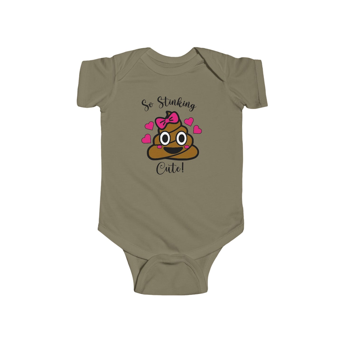So Stinking Cute Baby Onesie – Funny Emoji Bodysuit for Baby Girls