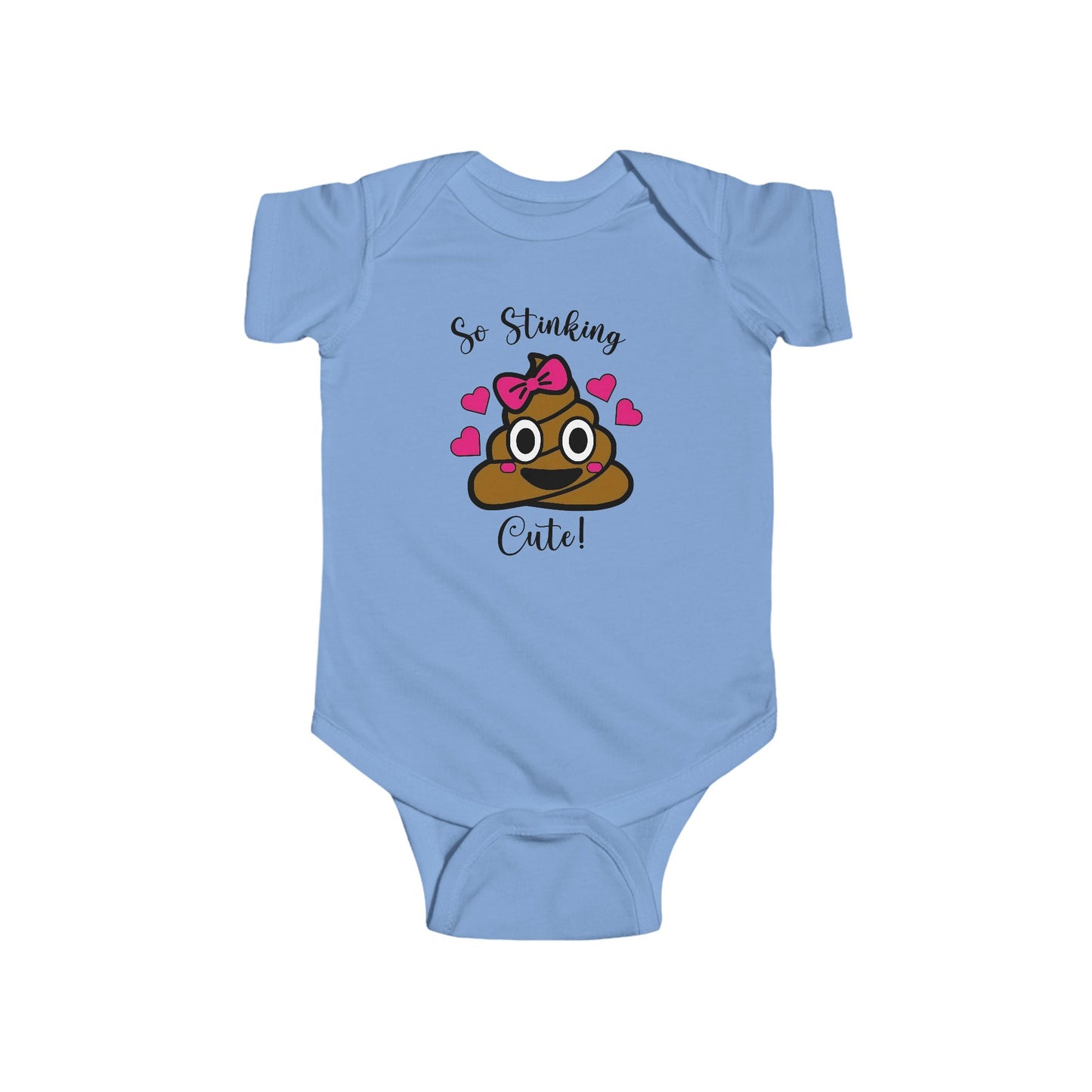 So Stinking Cute Baby Onesie – Funny Emoji Bodysuit for Baby Girls