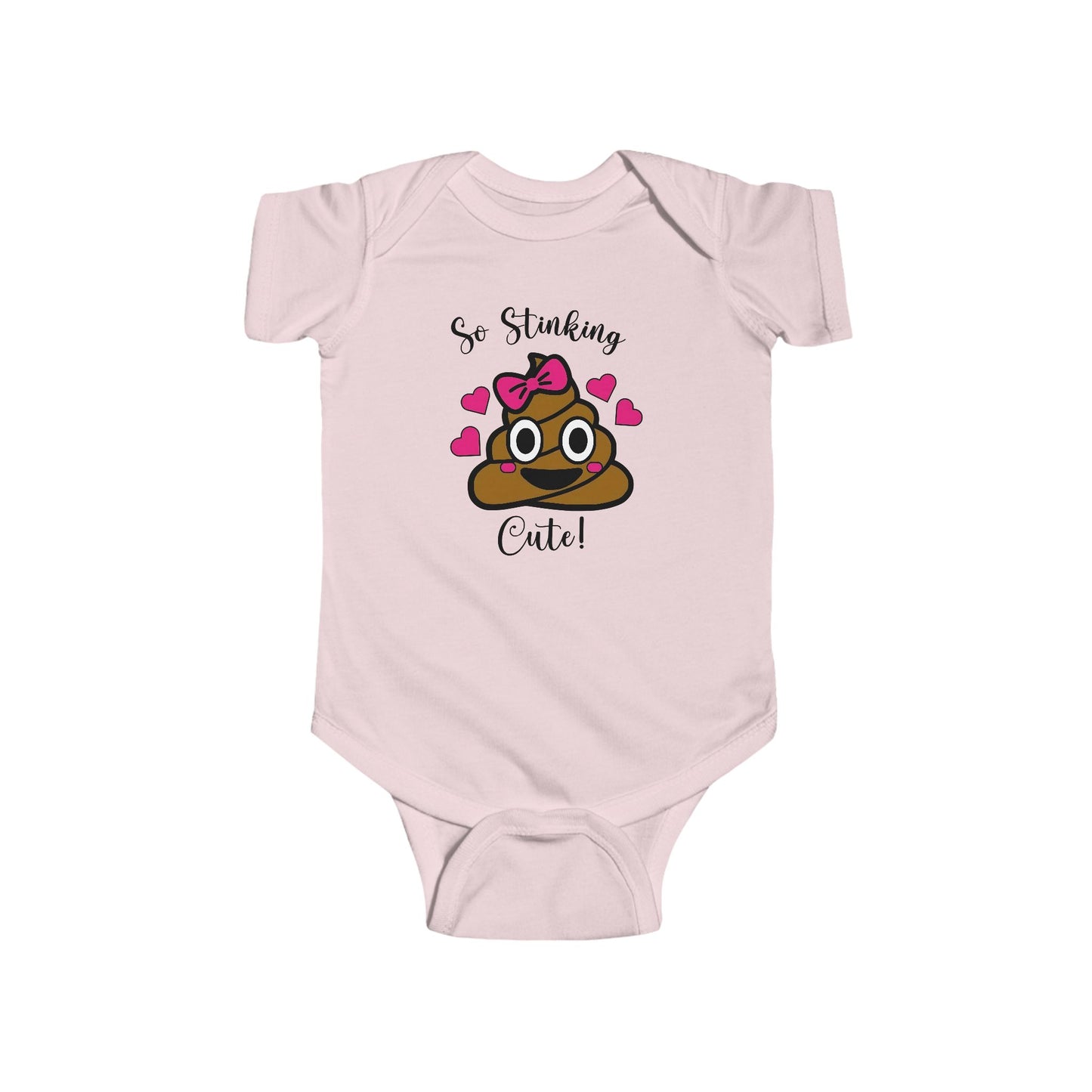 So Stinking Cute Baby Onesie – Funny Emoji Bodysuit for Baby Girls
