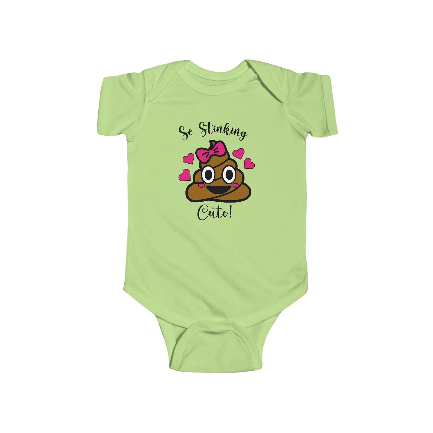So Stinking Cute Baby Onesie – Funny Emoji Bodysuit for Baby Girls