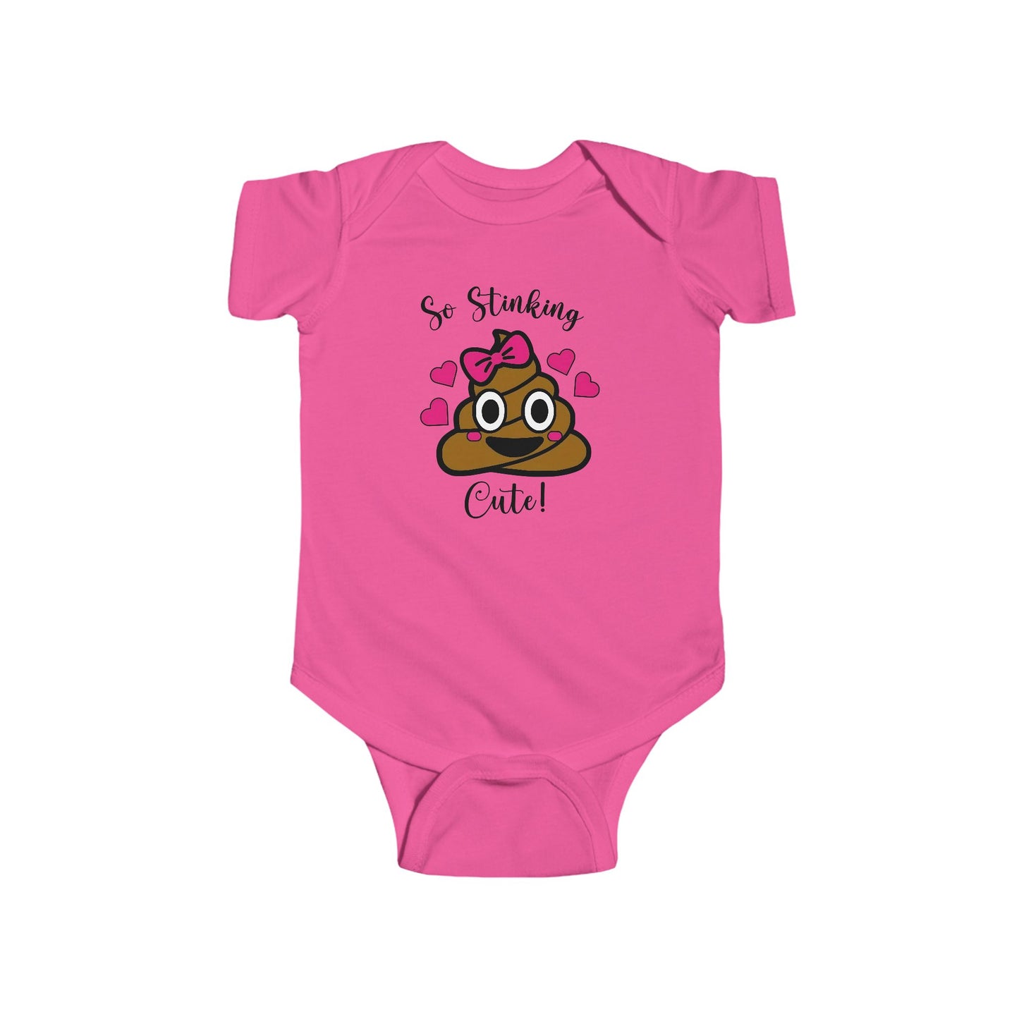 So Stinking Cute Baby Onesie – Funny Emoji Bodysuit for Baby Girls