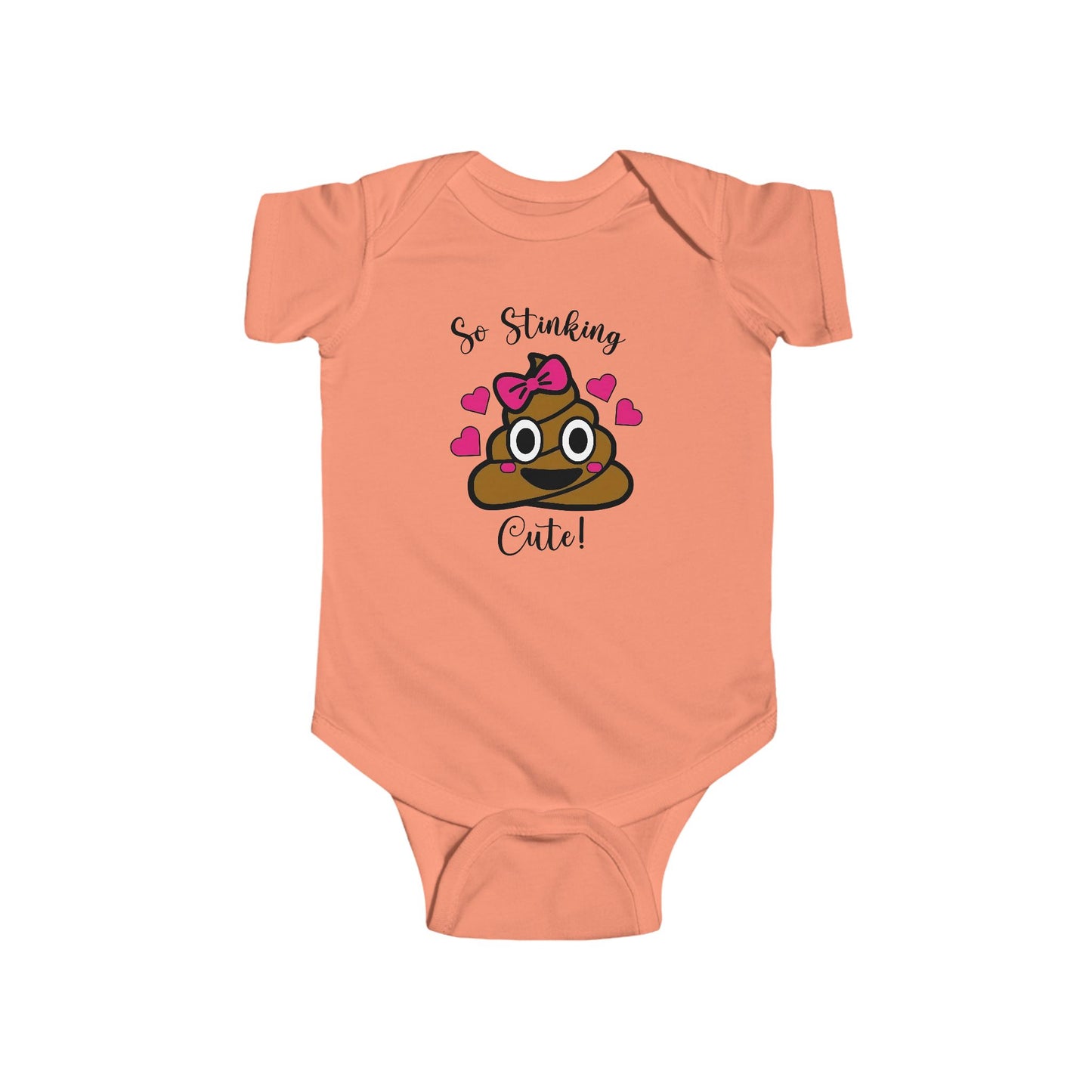 So Stinking Cute Baby Onesie – Funny Emoji Bodysuit for Baby Girls
