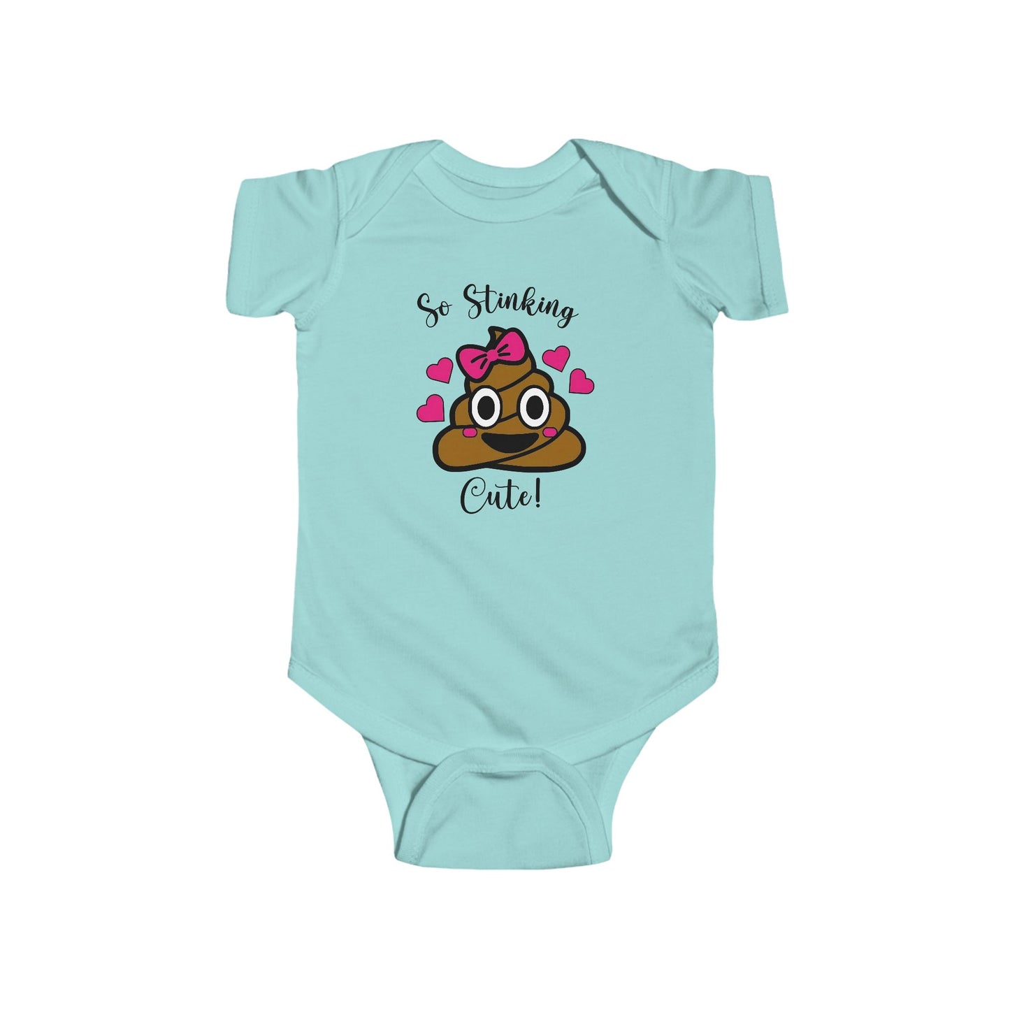 So Stinking Cute Baby Onesie – Funny Emoji Bodysuit for Baby Girls