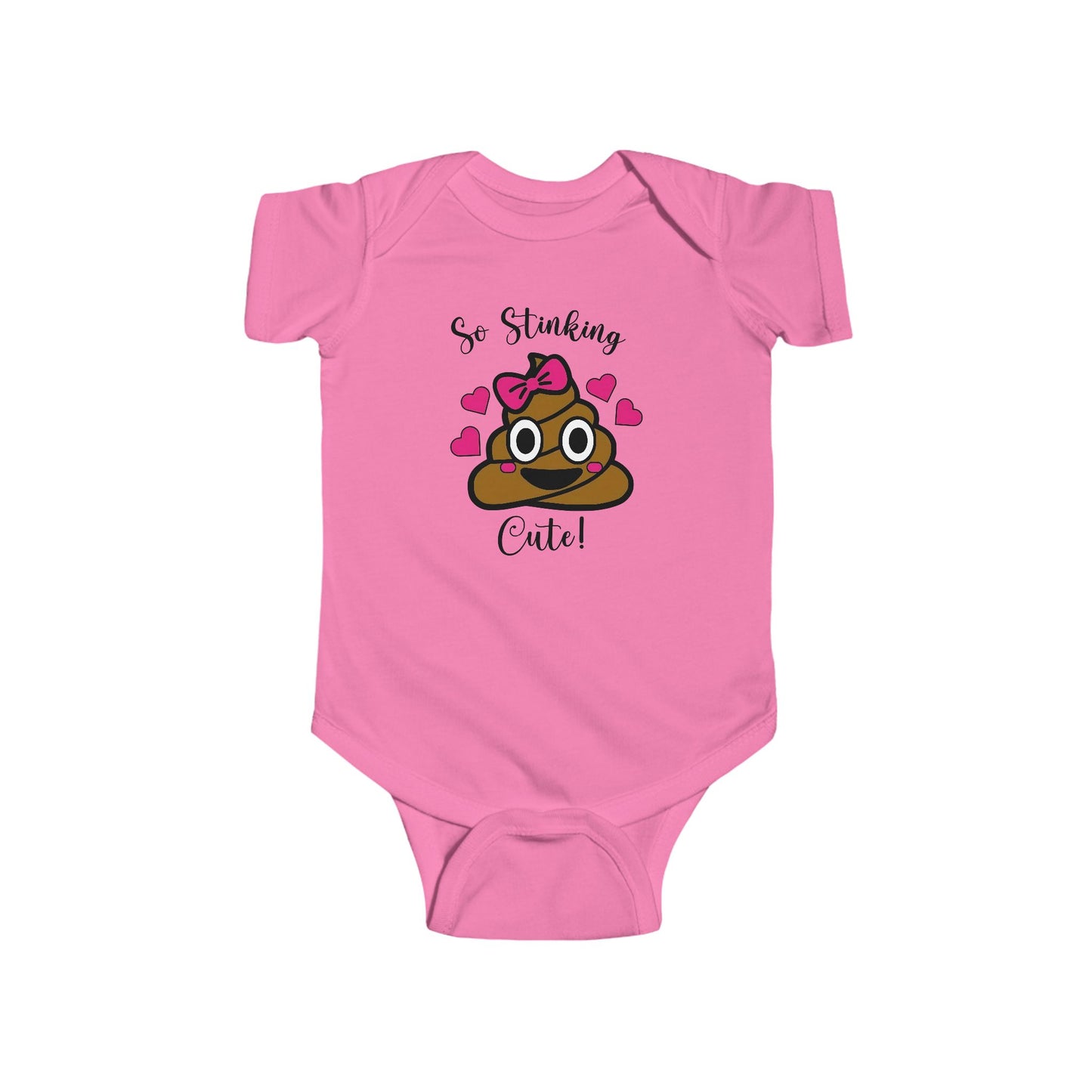 So Stinking Cute Baby Onesie – Funny Emoji Bodysuit for Baby Girls