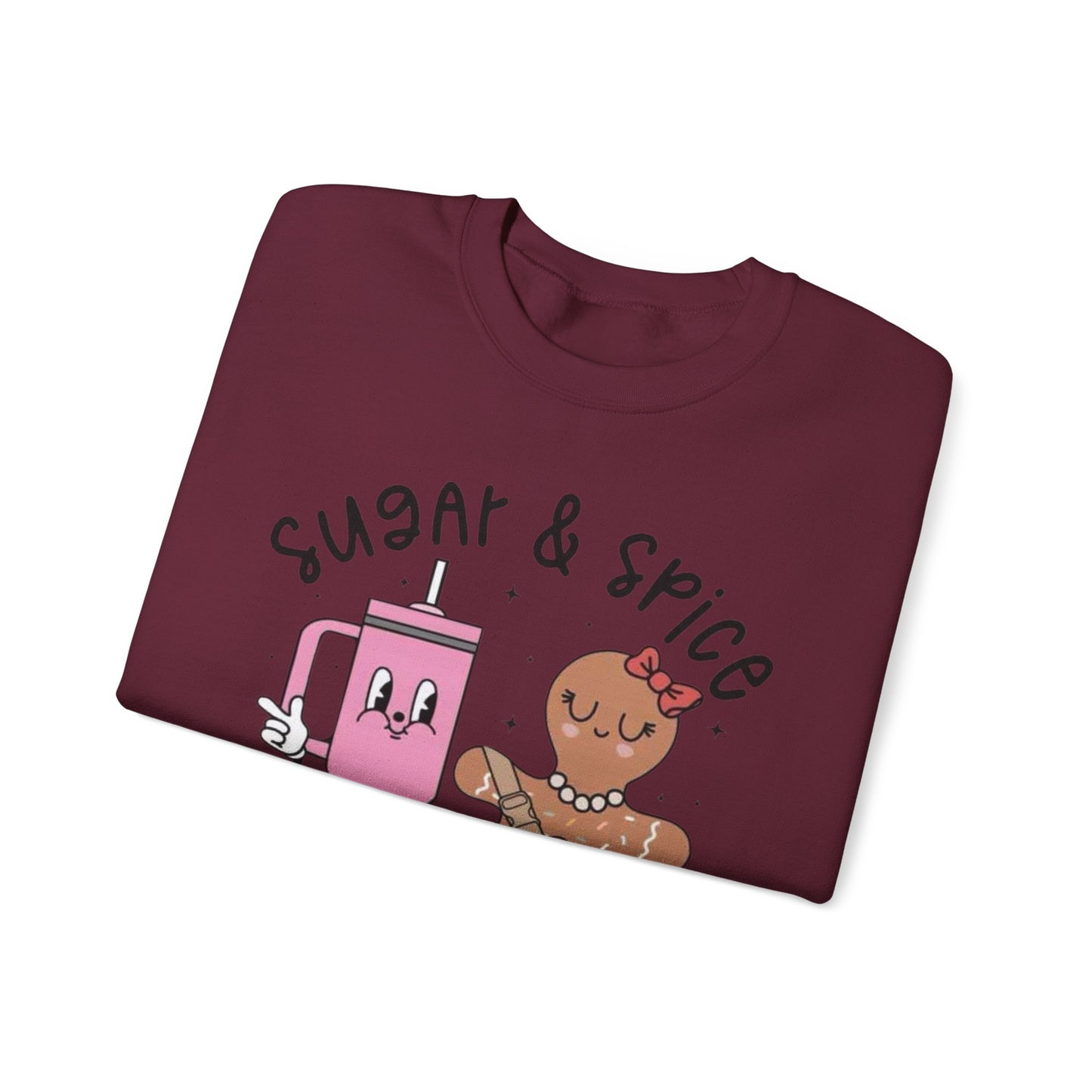 🍬✨ Sugar & Spice Sweatshirt – Sweet Gingerbread & Cozy Vibes 🎄☕