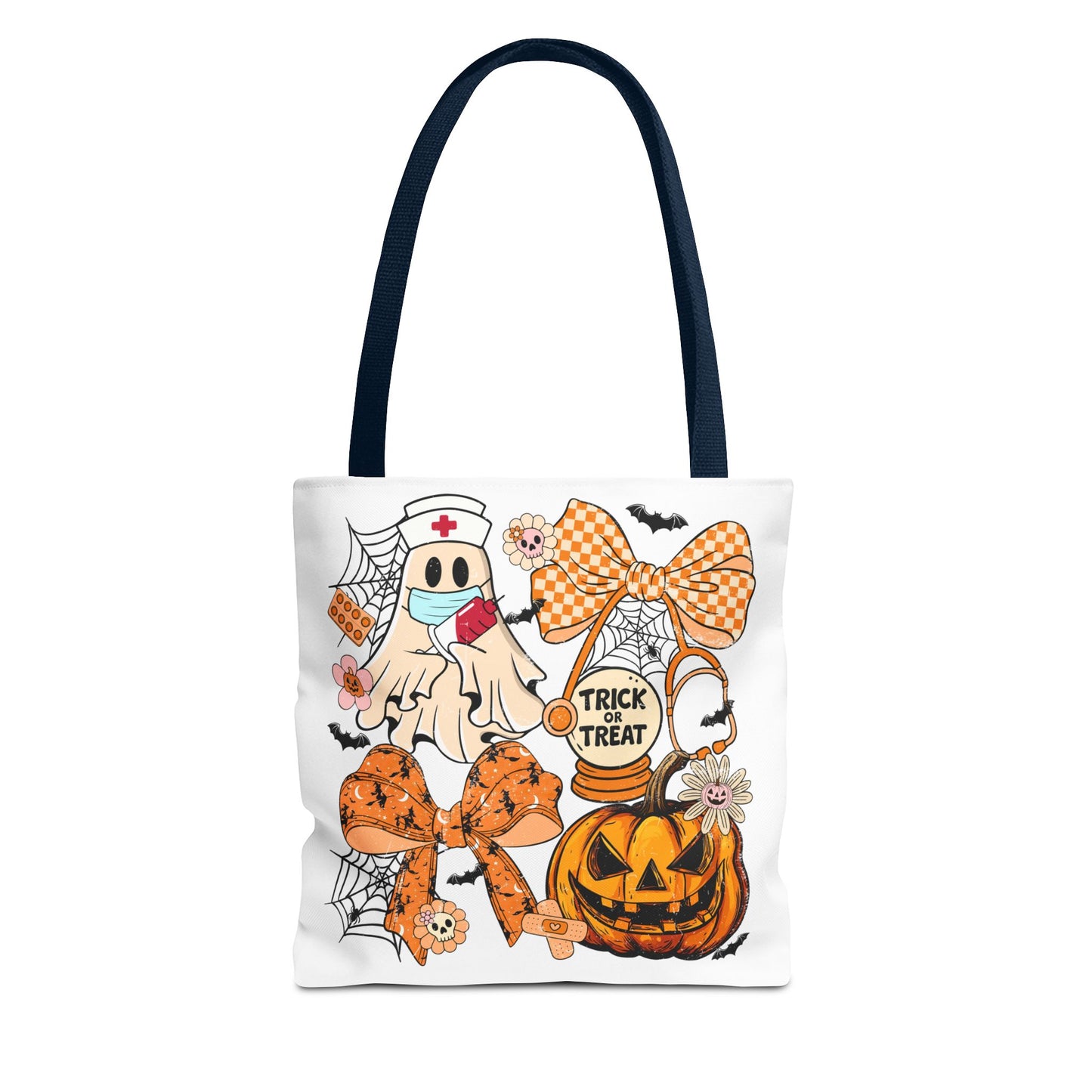 🩺 Nurse Ghost Tote Bag – Spooky Season Meets Healthcare Heroes 👻👜