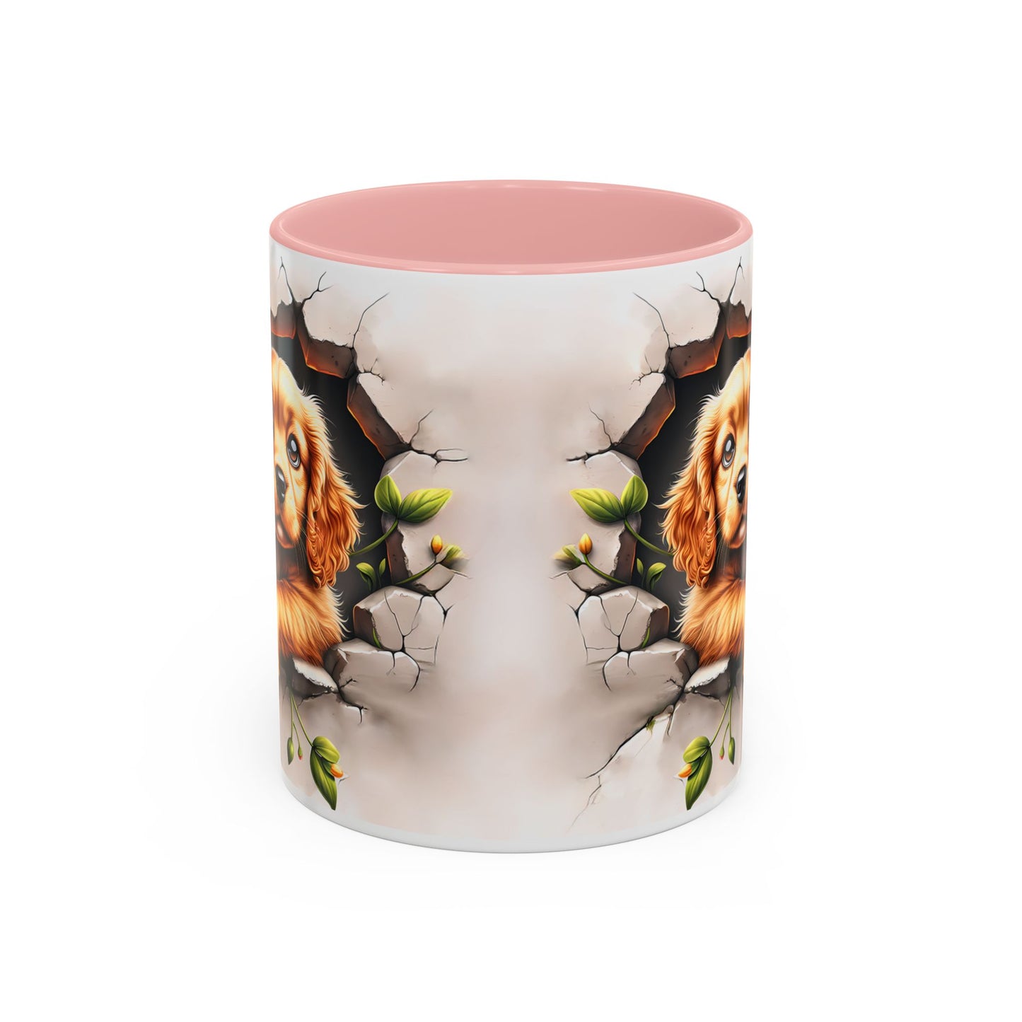 🐾 Cocker Spaniel Puppy Accent Mug – Sweet Fluffy Pup Coffee Cup ☕🤎