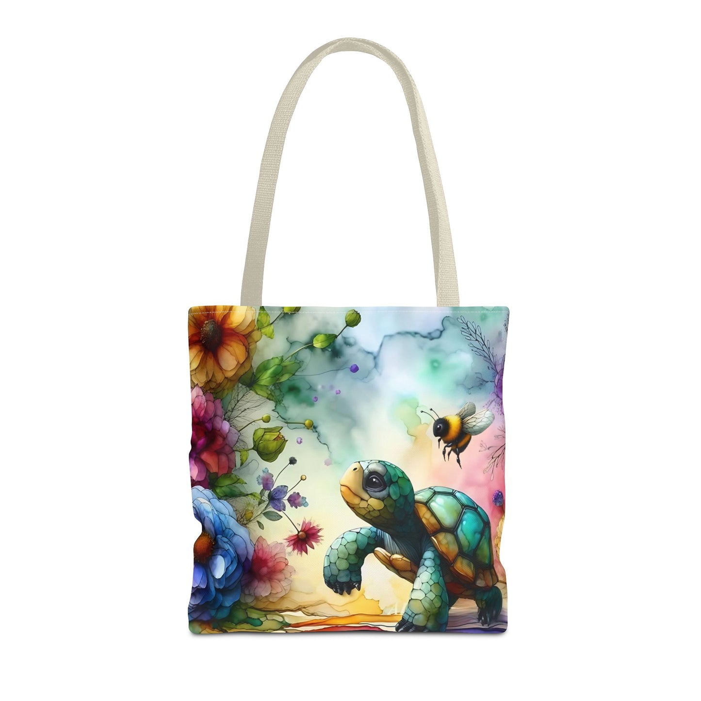 Bolsa de mano - Diseño de tortugas coloridas