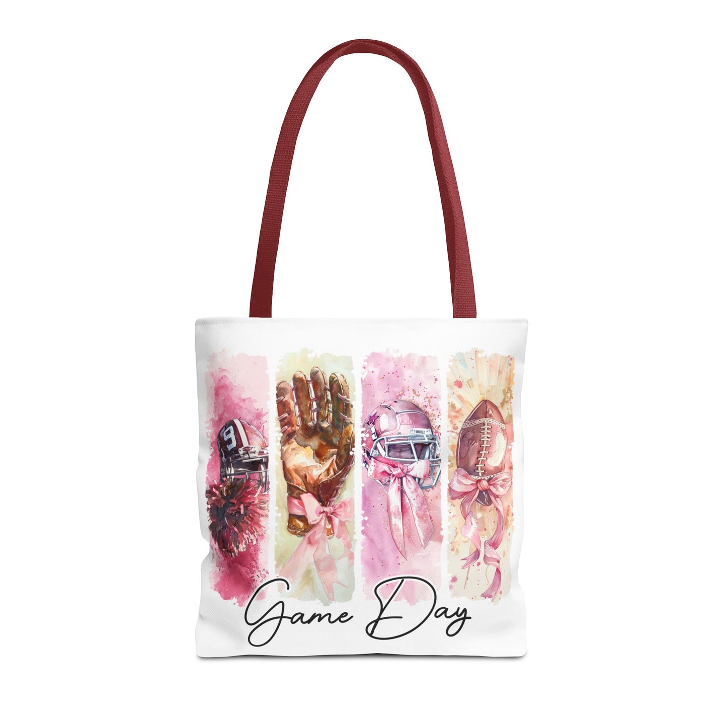 🏈 Game Day Pink Ribbon Tote Bag – Football & Pink Power 💖👜