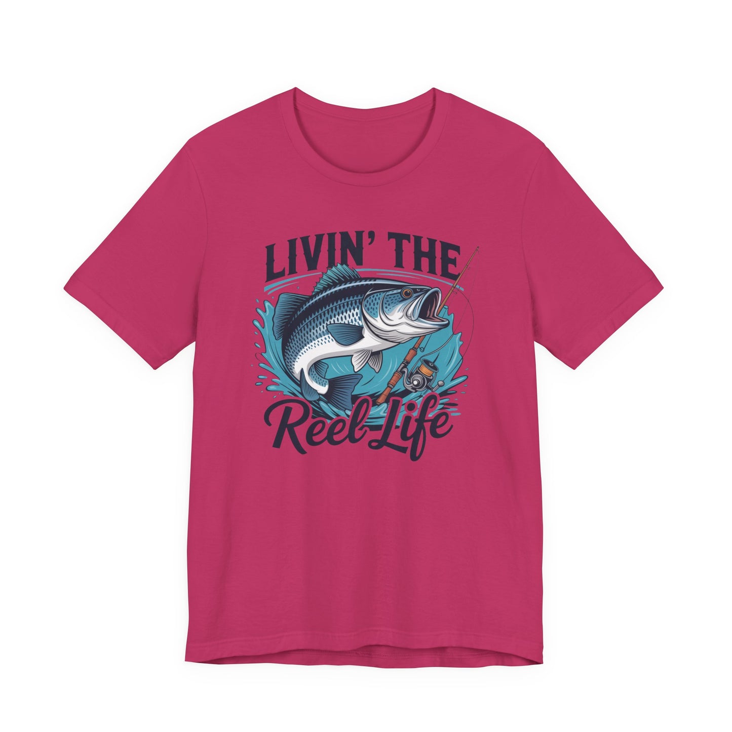 🎣 Livin’ the Reel Life Fishing T-Shirt – Perfect Gift for Anglers! 🐟