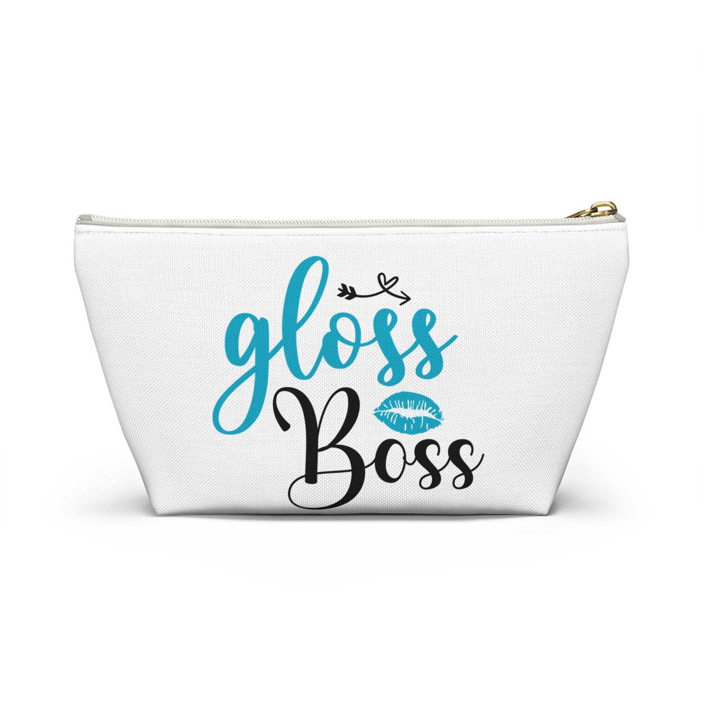 Accessory Pouch – "Gloss Boss" Teal Makeup Bag