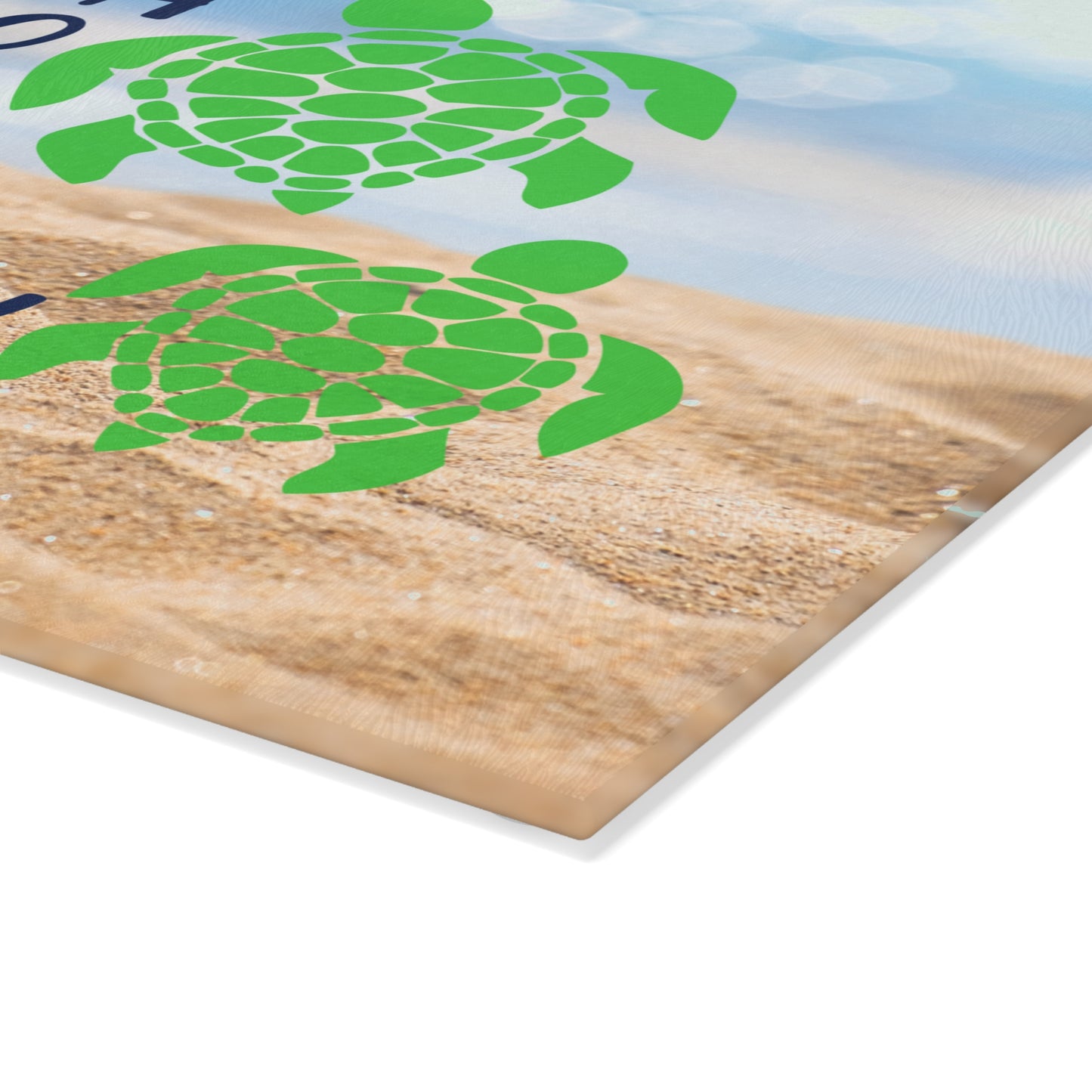 Just a Little Bit Salty Glass Cutting Board – Sea Turtle Beach Design