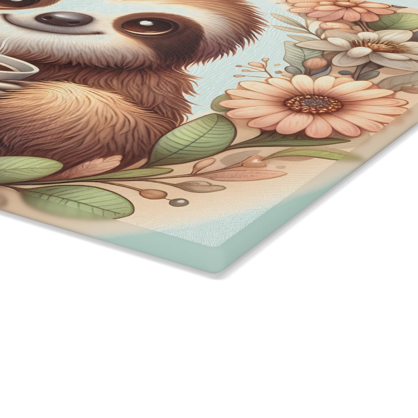 🦥☕ Cozy Sloth Coffee Cutting Board – Sweet Morning Vibes for Your Kitchen