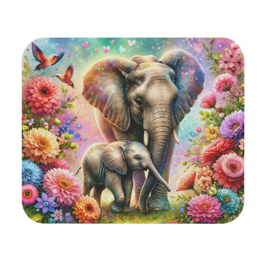 Alfombrilla de ratón con diseño de elefante majestuoso: accesorio de escritorio duradero y elegante