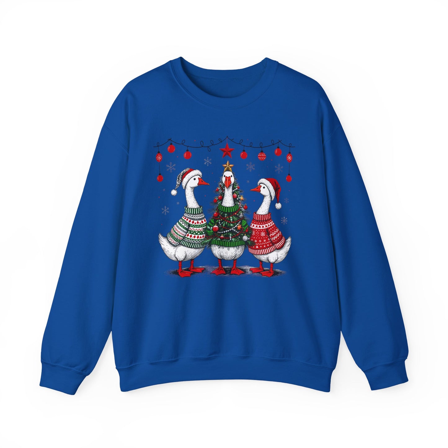🎄🪿 Goosemas Sweater Flock Sweatshirt – Festive Geese in Cozy Knits