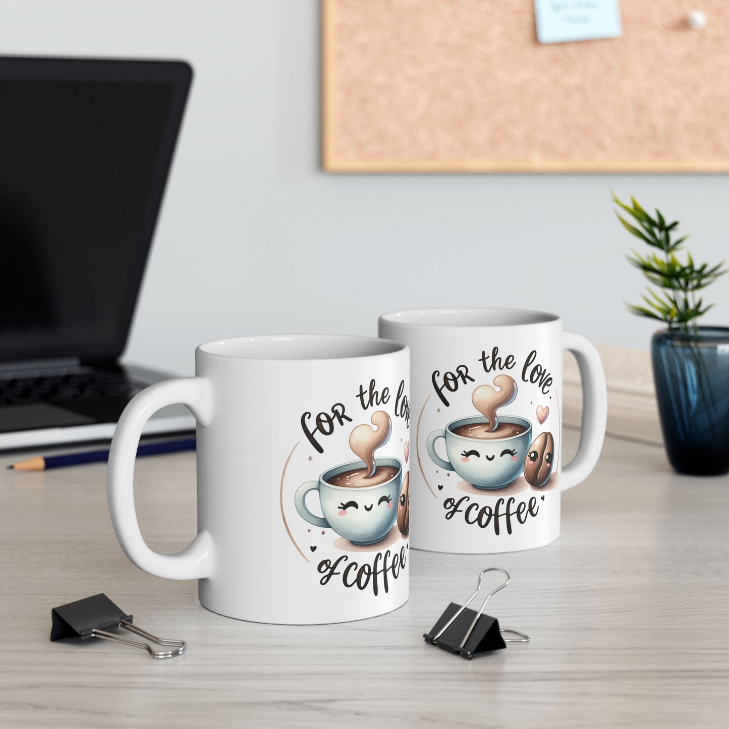 ☕ For the Love of Coffee – Cute Coffee Mug for Coffee Lovers ❤️